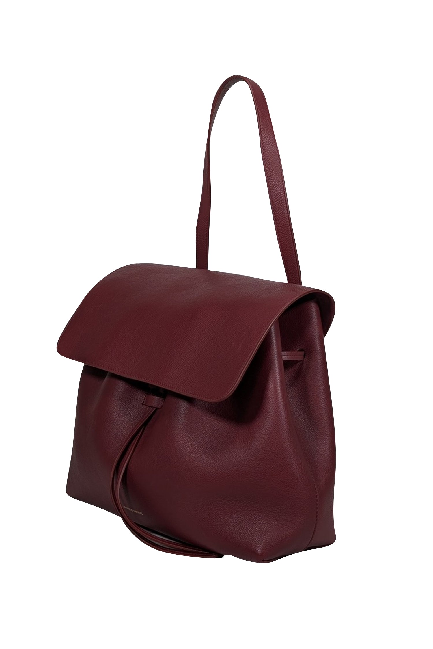 Mansur Gavriel's Irresistible Wine Red Pebbled Leather Shoulder Bag