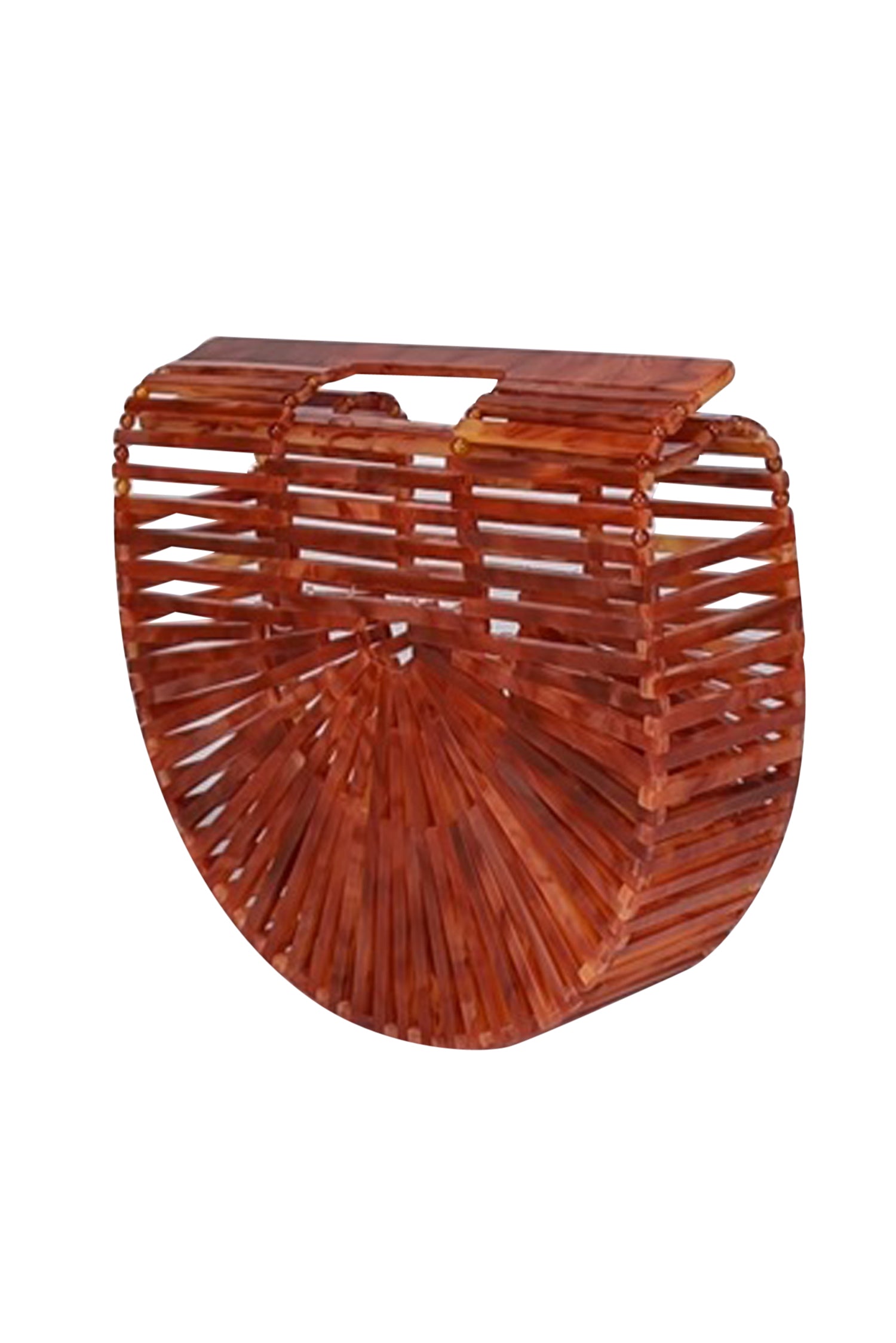Cult Gaia - Stunning Orange Marbled Acrylic Ark Mini Bag