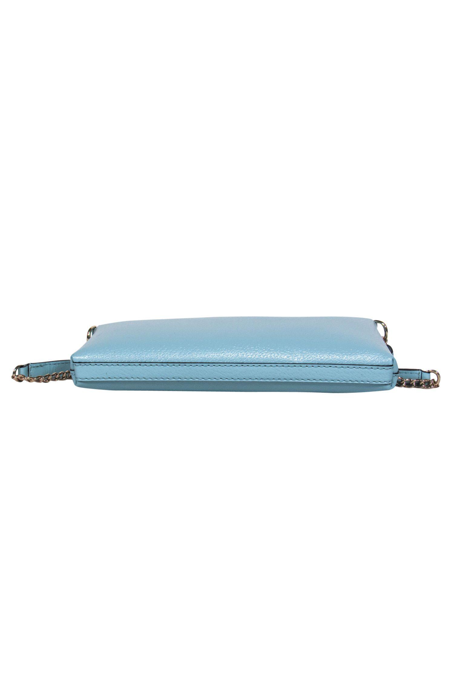 Kate Spade Robin Egg Blue Pebbled Leather Declan Crossbody - A Pop of Spring Color