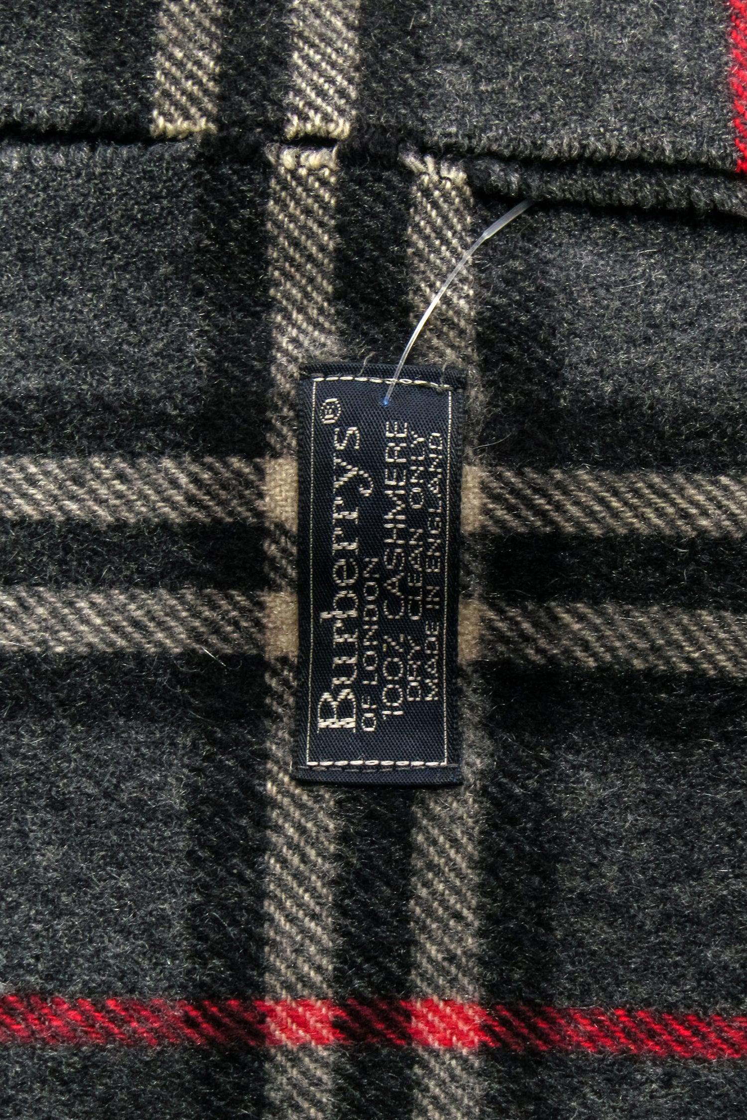Burberry's Gorgeous Grey, Black & Red Plaid Cashmere Scarf - Grab Yours Now!