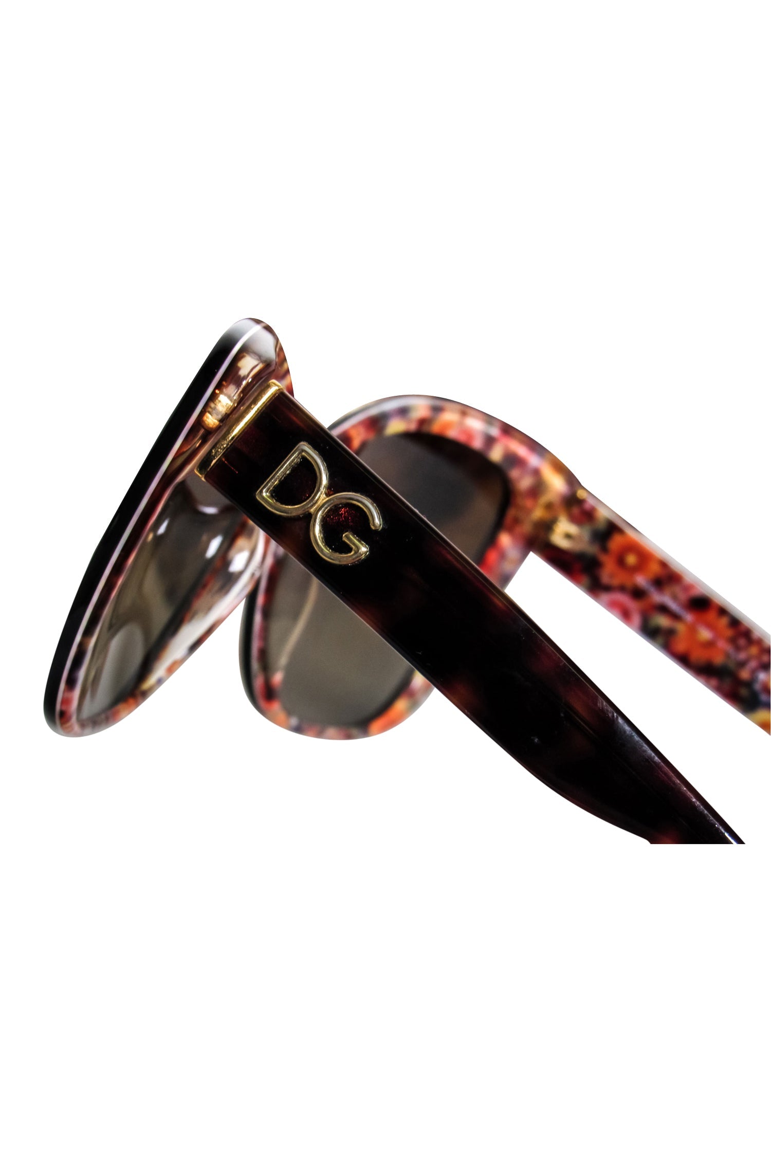 Dolce & Gabbana Brown Tortoise Shell Cat Eye Sunglasses
