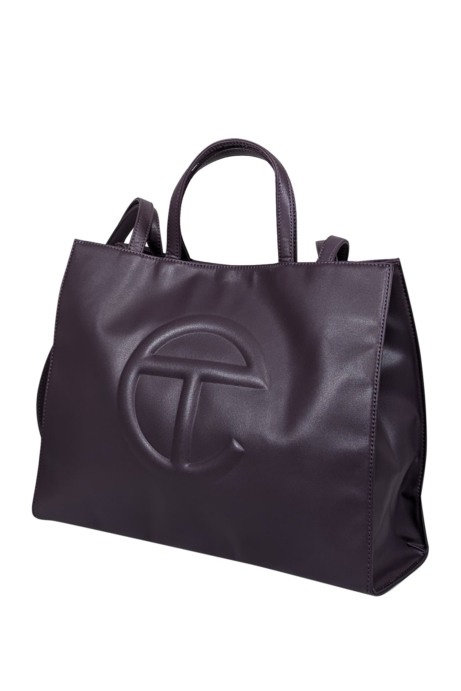 Telfar Dark Plum Medium Shopper Tote - A Fall Fashion Essential
