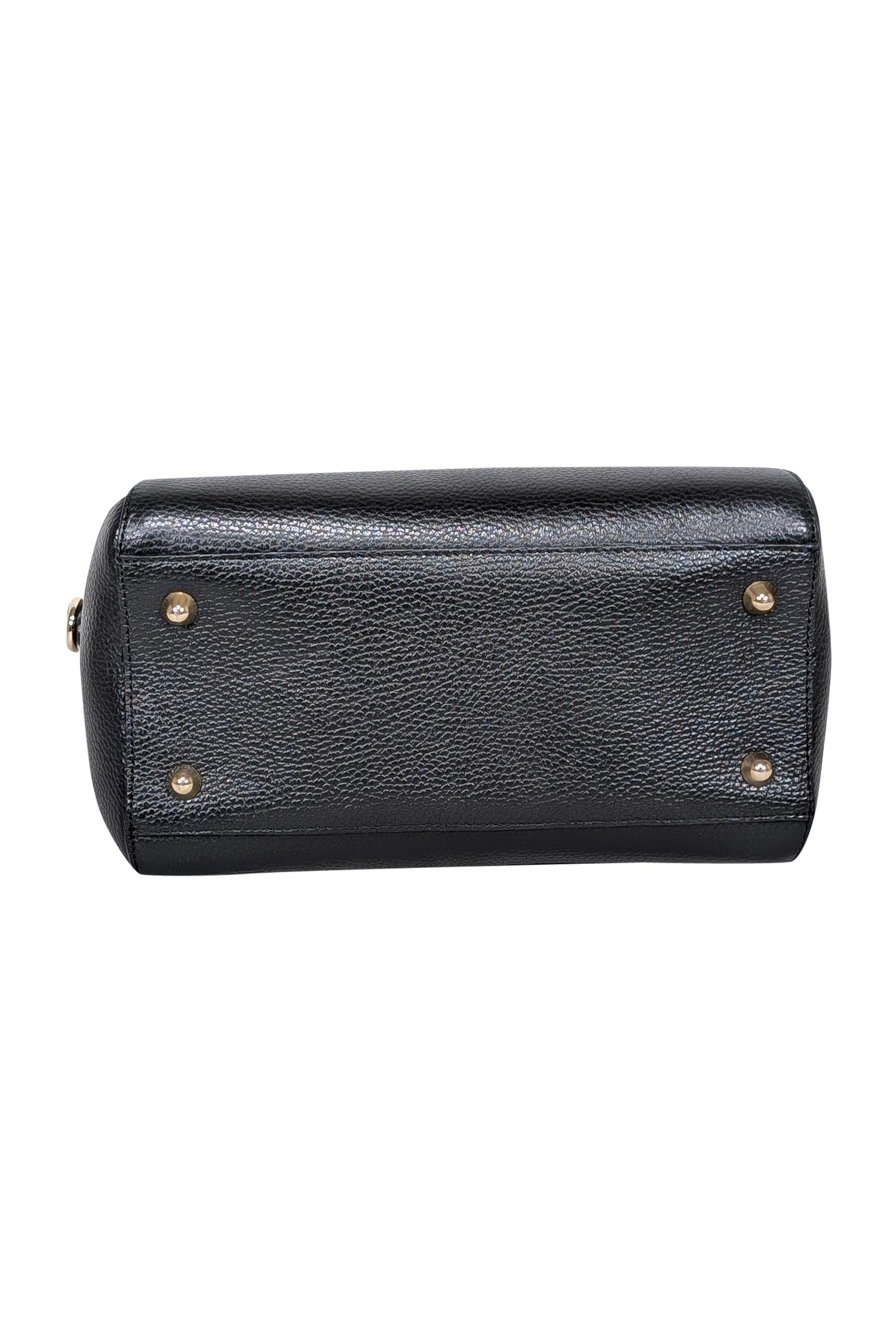 Valentino by Mario Valentino - Stunning Black Pebbled Leather Large Satchel Bag