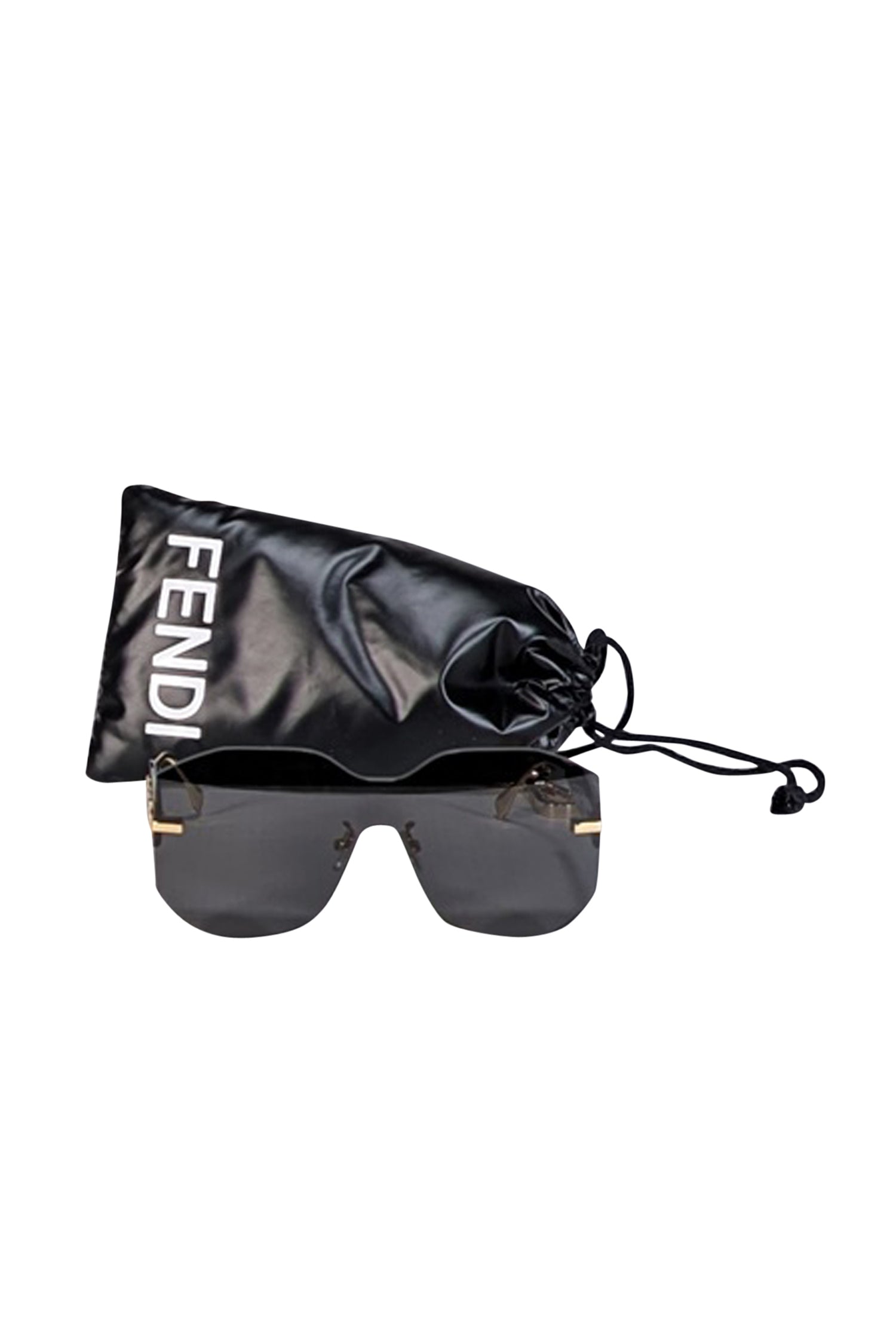 Fendi's Stunning Black Large Frameless Sunglasses