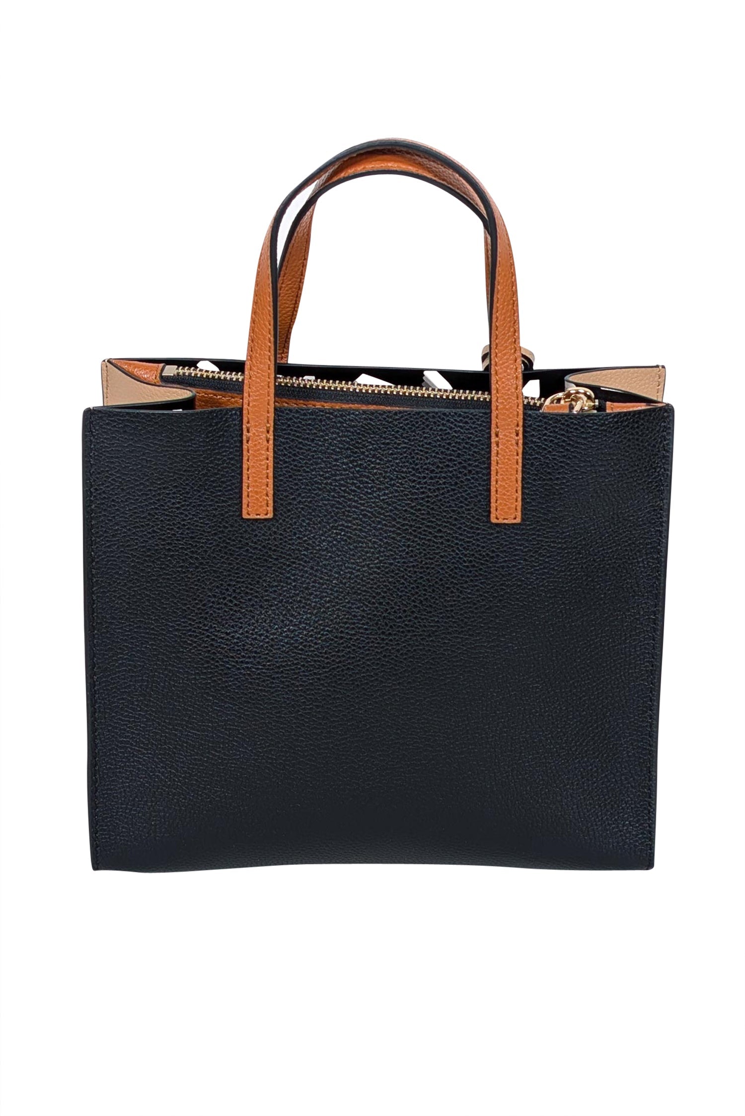 Marc Jacobs Mini Grind Colorblock Leather Crossbody Bag in Black, Cream, & Tan