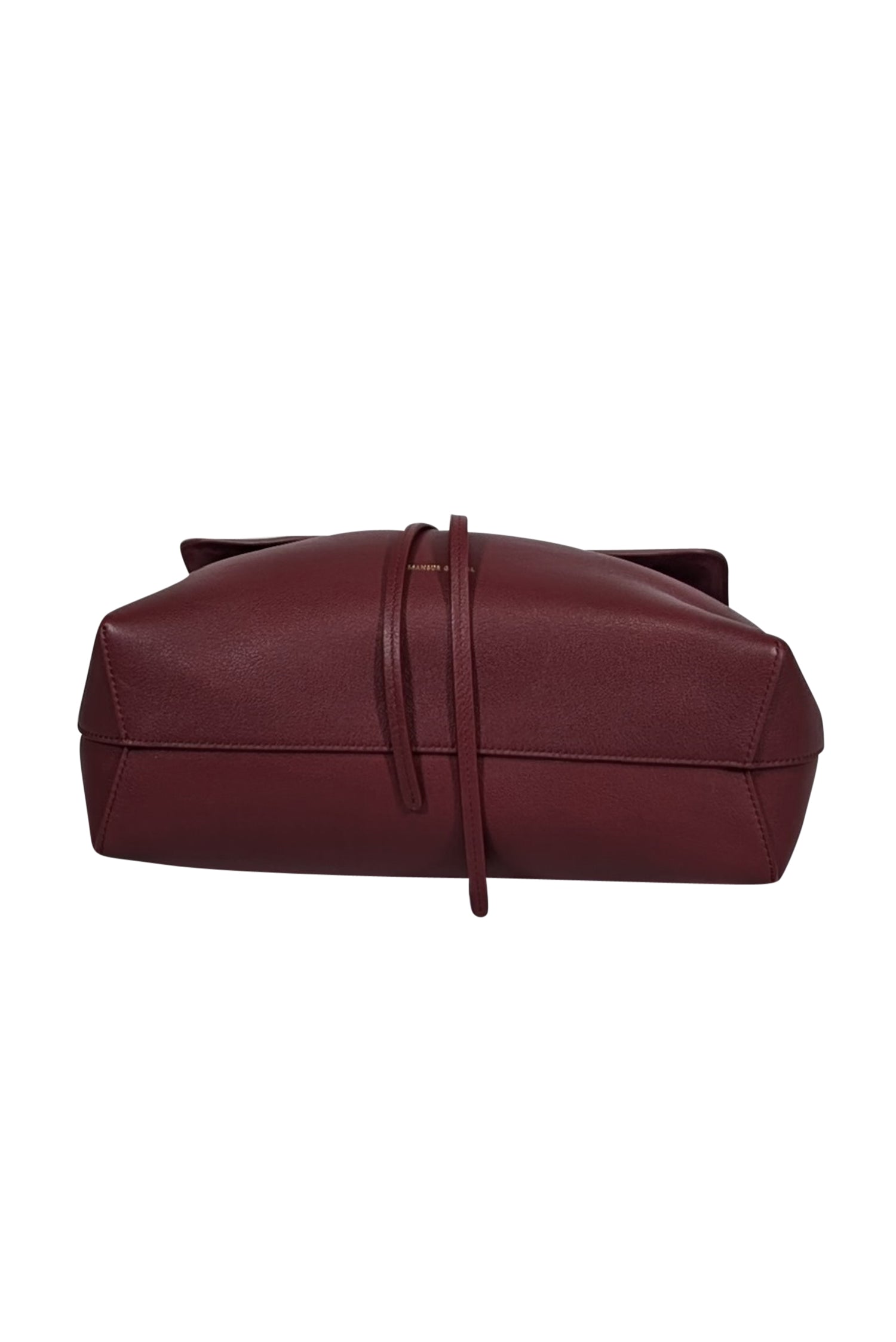 Mansur Gavriel's Irresistible Wine Red Pebbled Leather Shoulder Bag