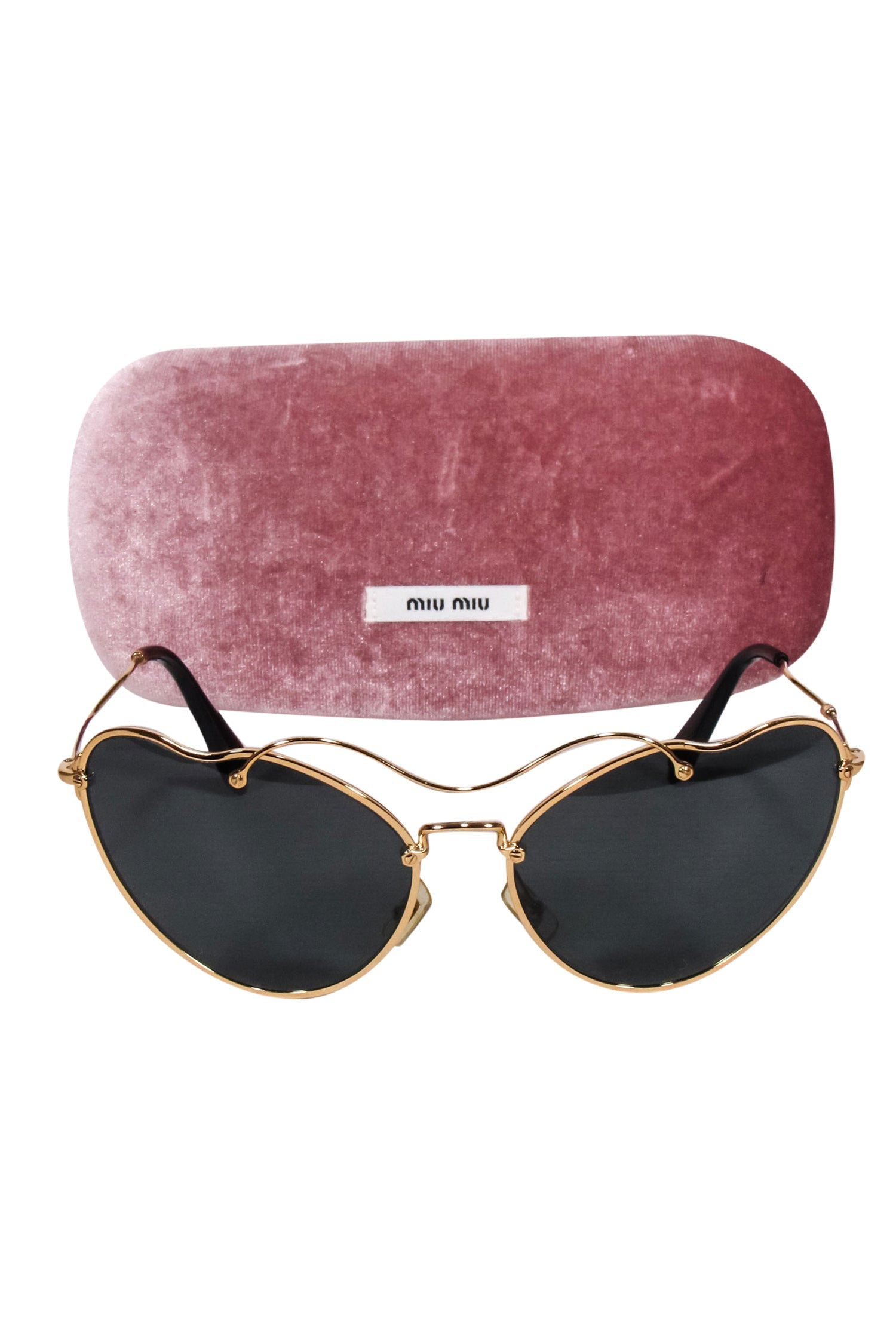 Miu Miu Gold Cat Eye Aviator Sunglasses: Glam Up Your Look!