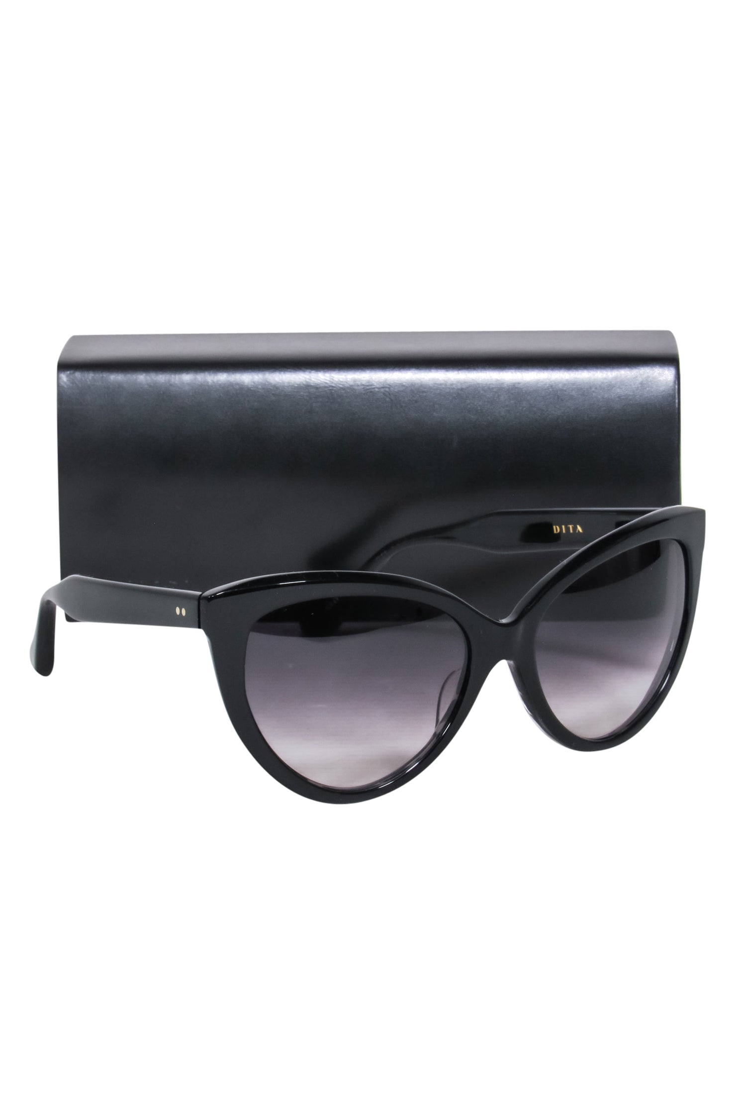 DITA Black Cat Eye Eclipse - Retro Chic Sunglasses