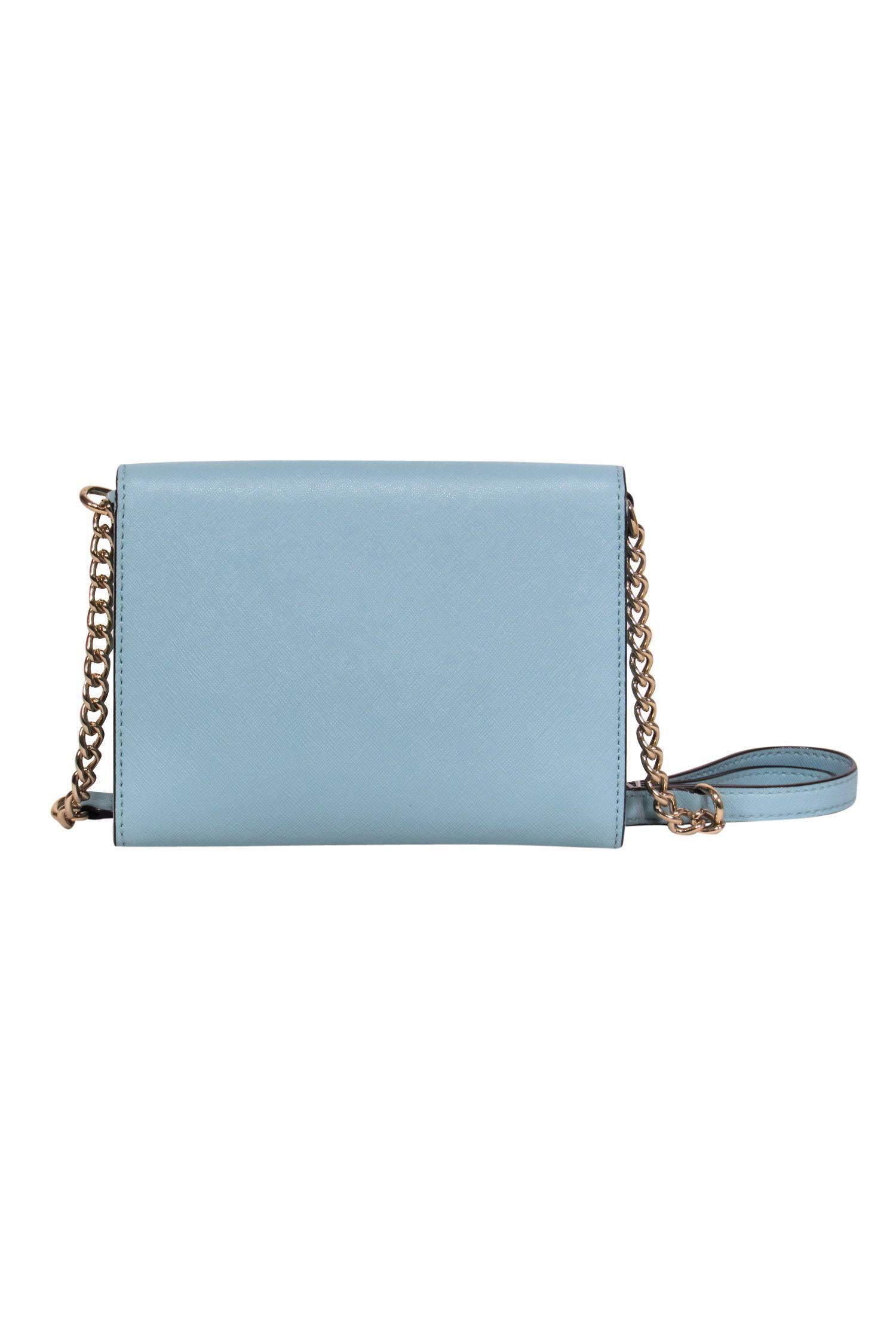 Kate Spade - Charming Small Light Blue Leather Crossbody