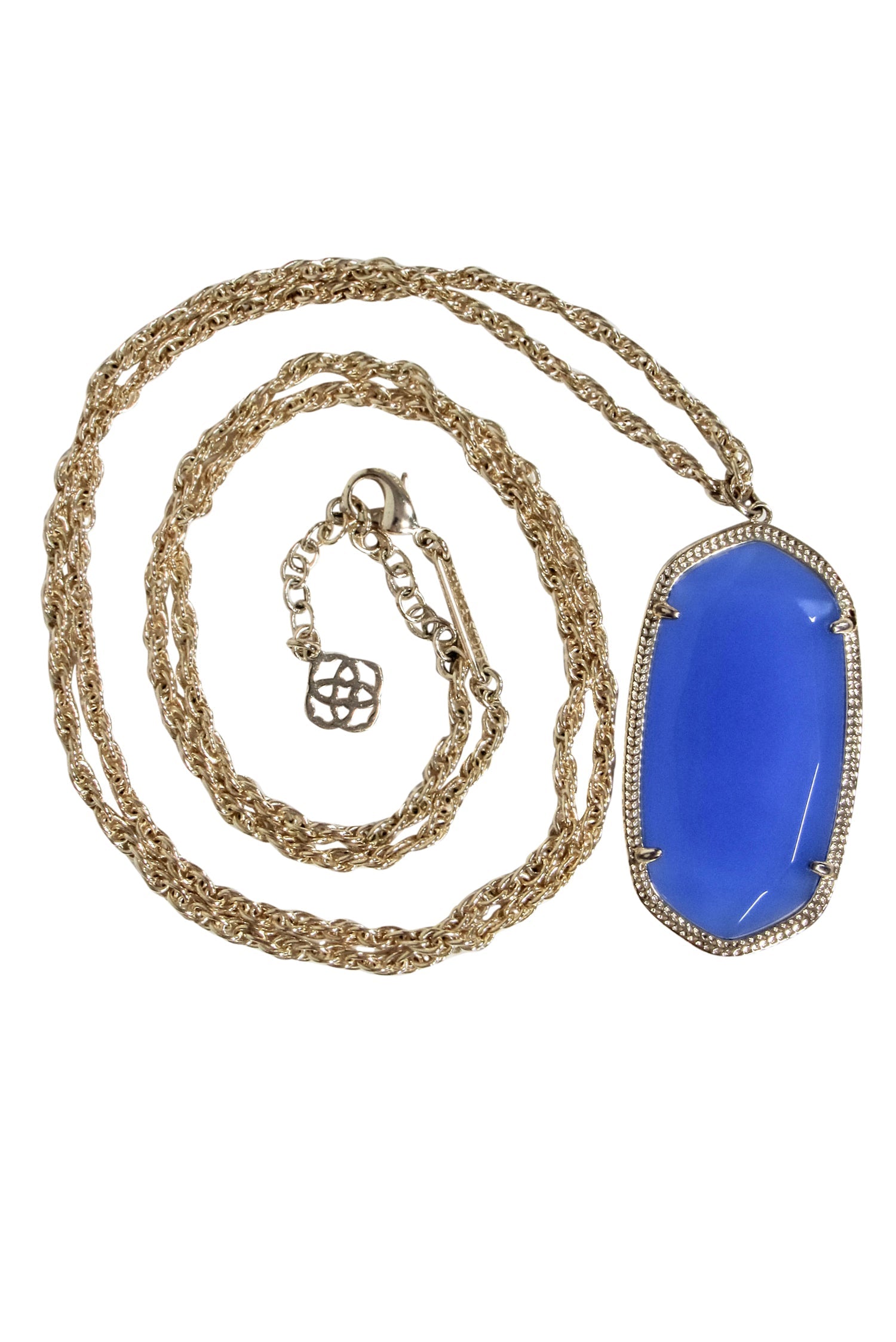 Kendra Scott - Stunning Gold Chain with Dazzling Blue Pendant Necklace