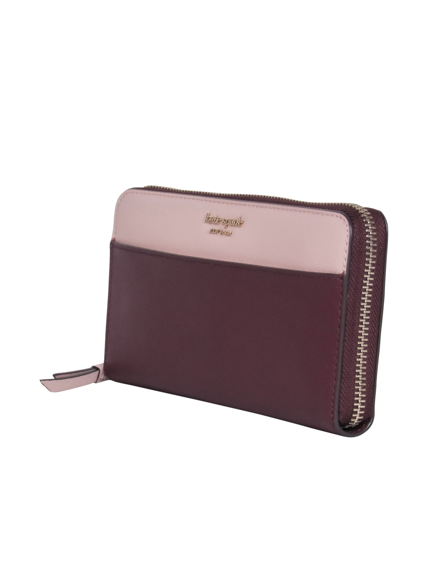 Kate Spade's Stunning Maroon & Pink Large Continental Wallet