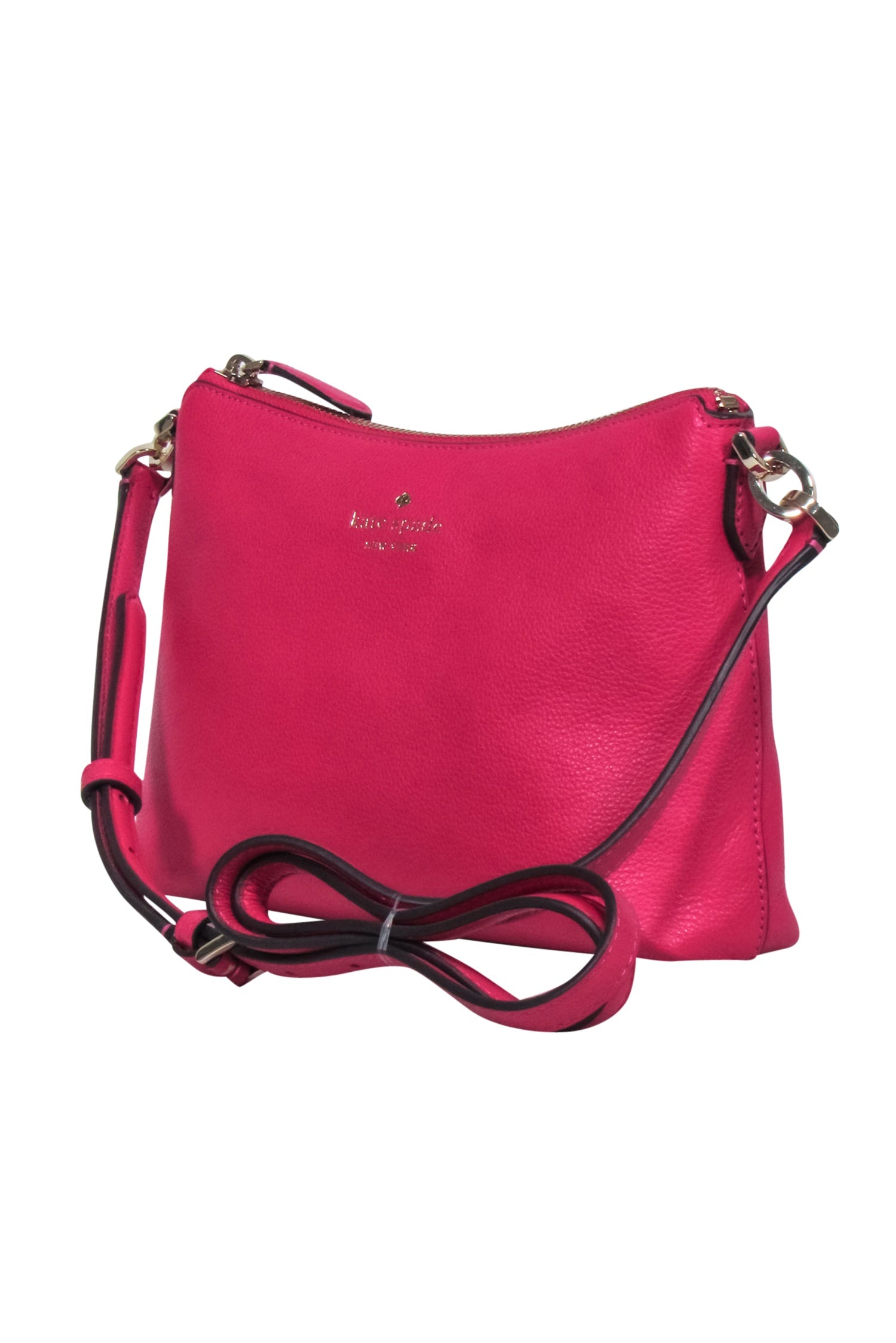 Kate Spade Fuchsia Pebbled Leather Crossbody Bag - A Fashionista's Dream!