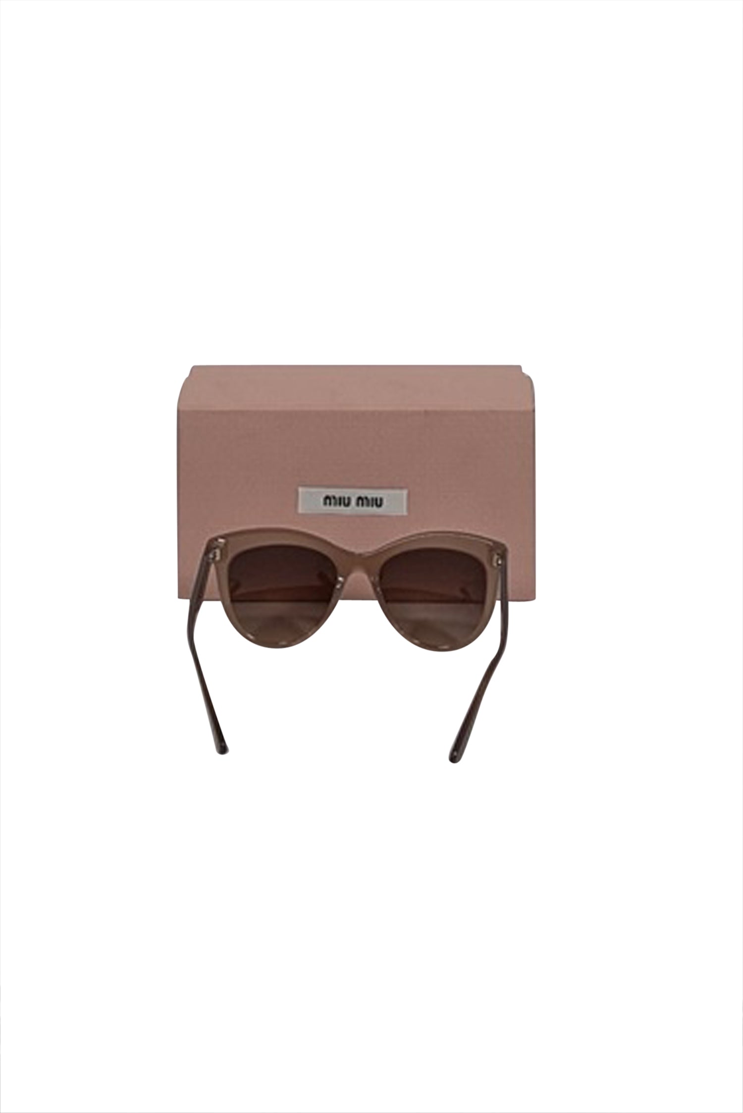 Miu Miu - Chic Beige Translucent Frames with Stylish Brown Lenses