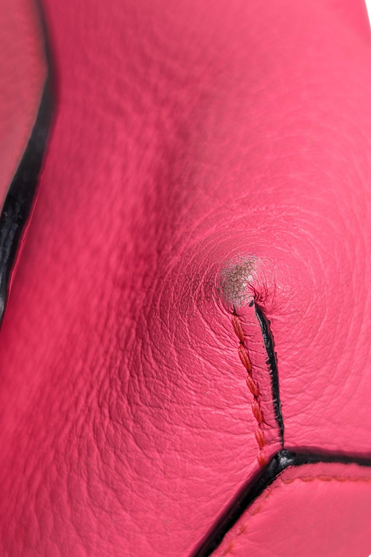 Burberry - Glamorous Hot Pink Pebbled Leather Front Flap Crossbody Bag