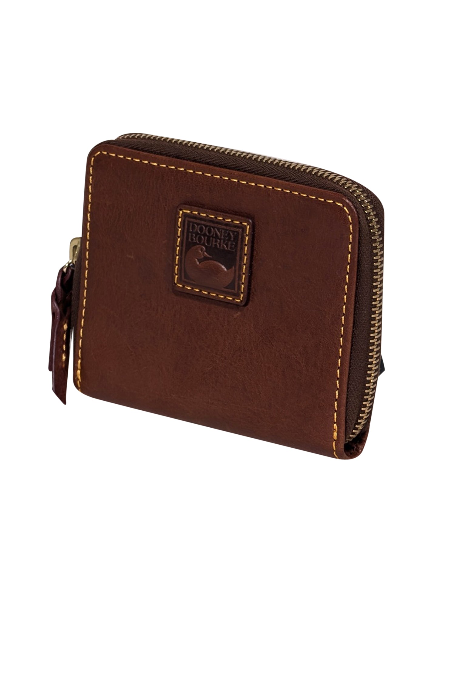 Dooney & Bourke's Stunning Brown Leather Square Wallet