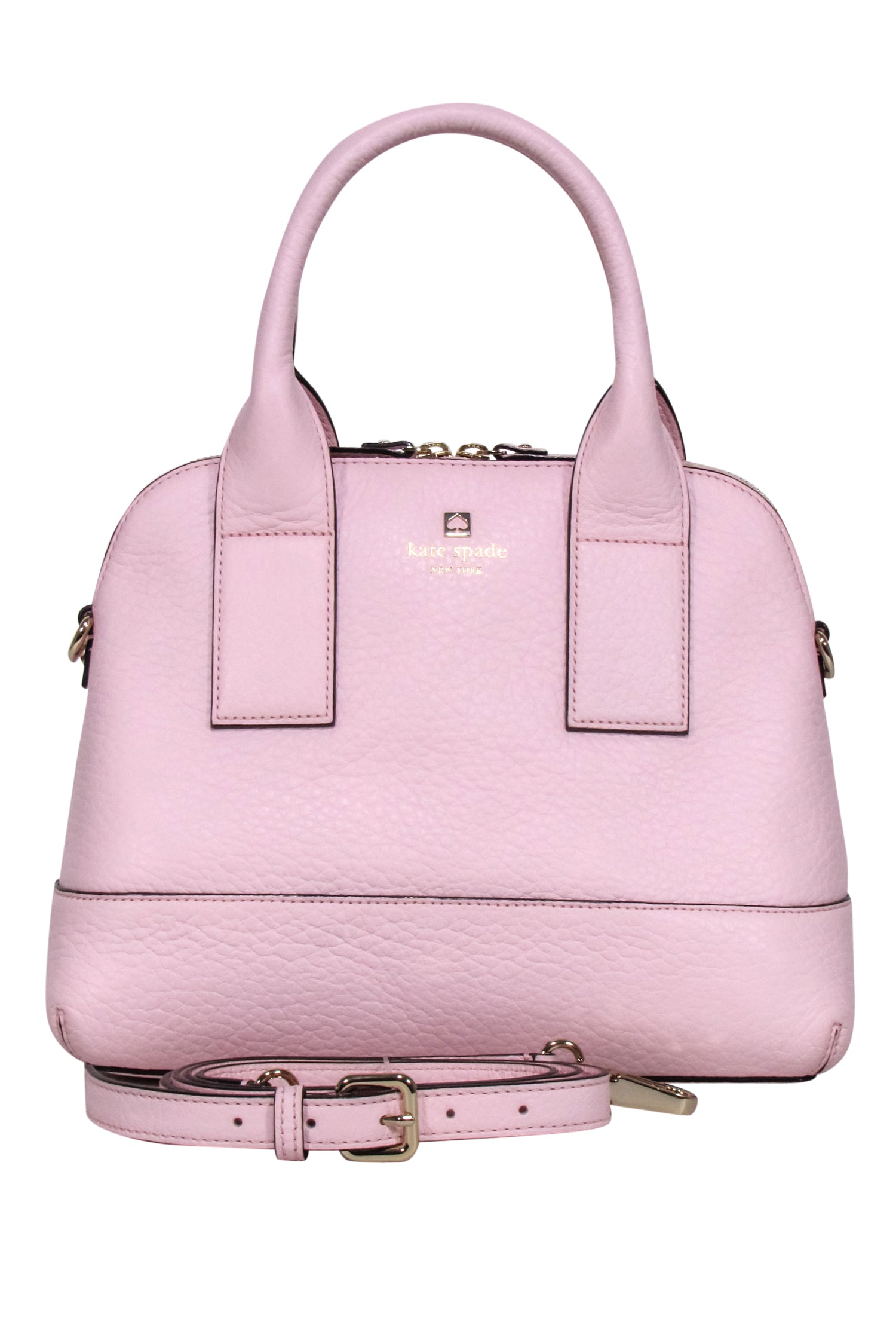 Kate Spade Light Pink Pebbled Leather Jenny Satchel from Southport Ave - A Charming Essential!
