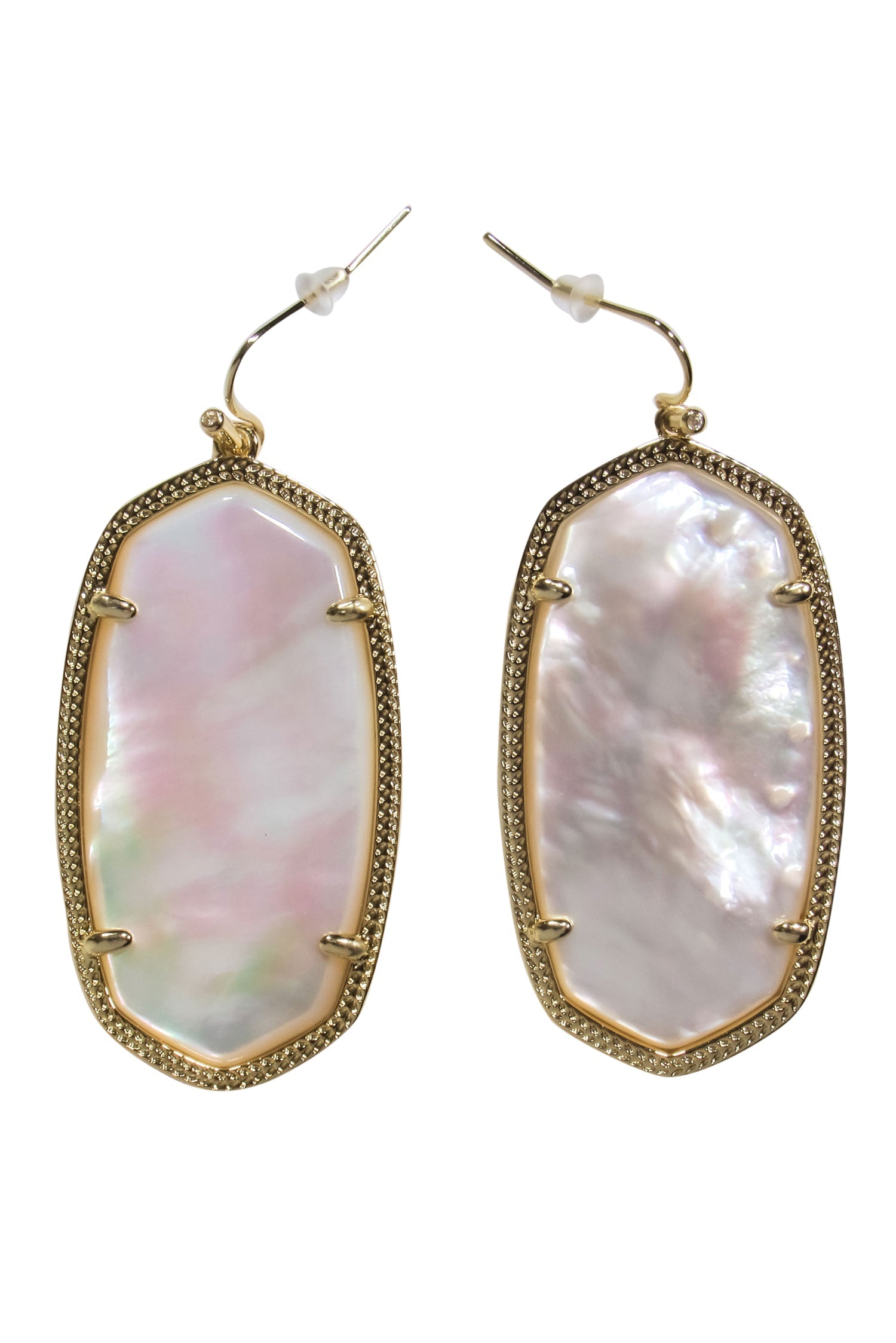 Kendra Scott's Glamorous Gold & Mother of Pearl Danielle Drop Earrings