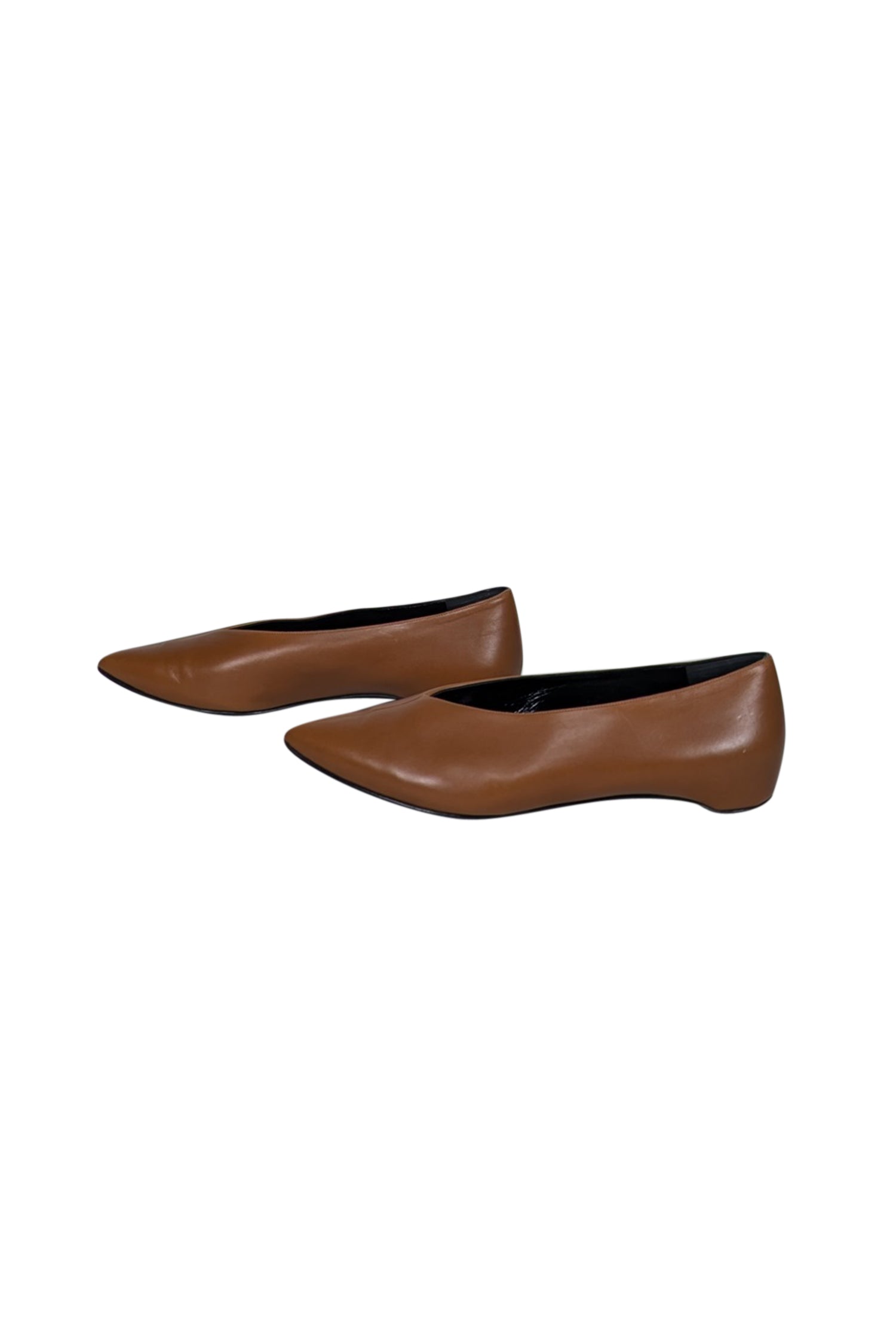 Pierre Hardy Tan Leather Pointed Toe Flats - Size 11: A Timeless Office Essential