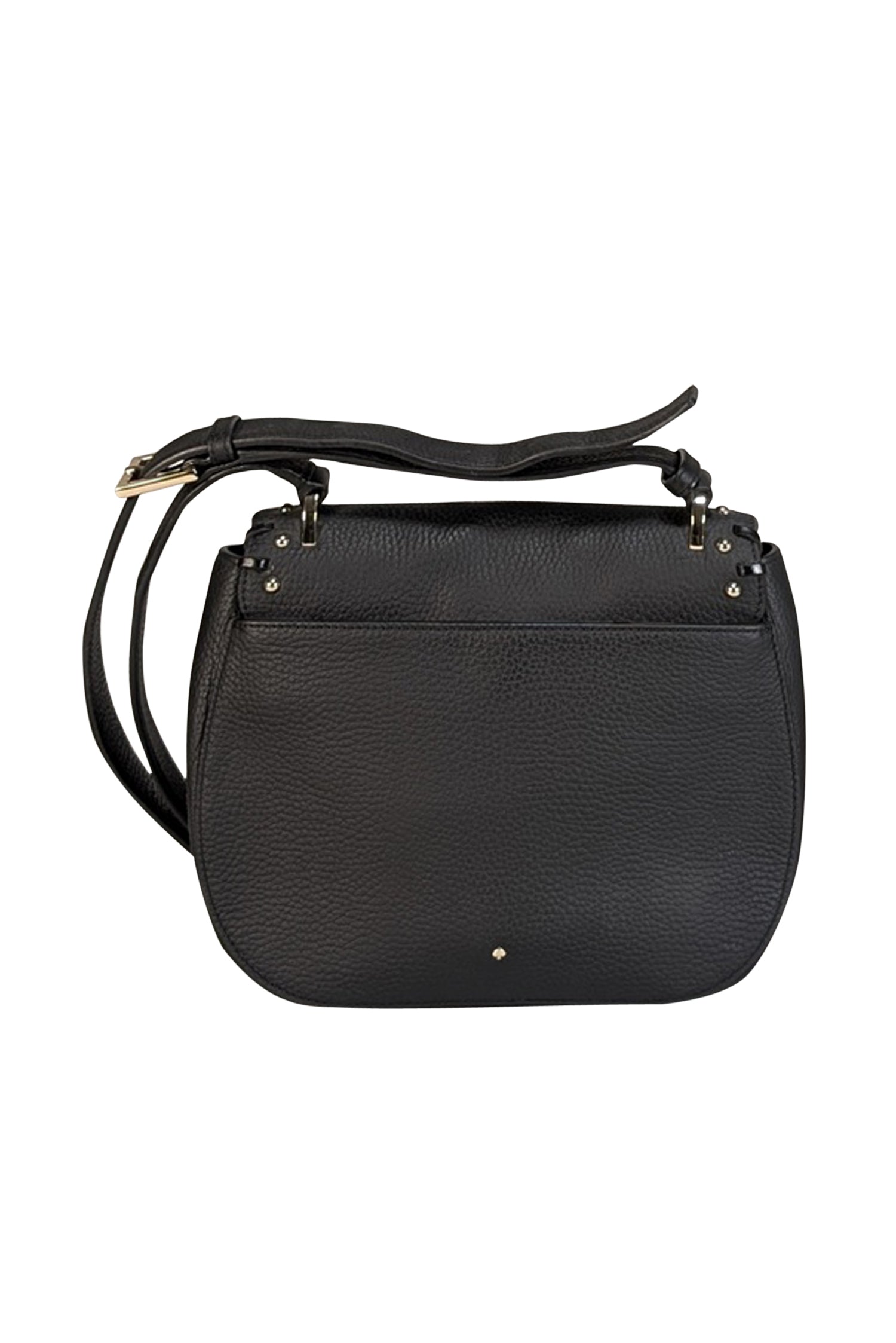 Kate Spade Black Pebbled Leather Crossbody Bag with Stunning 3D Flowers