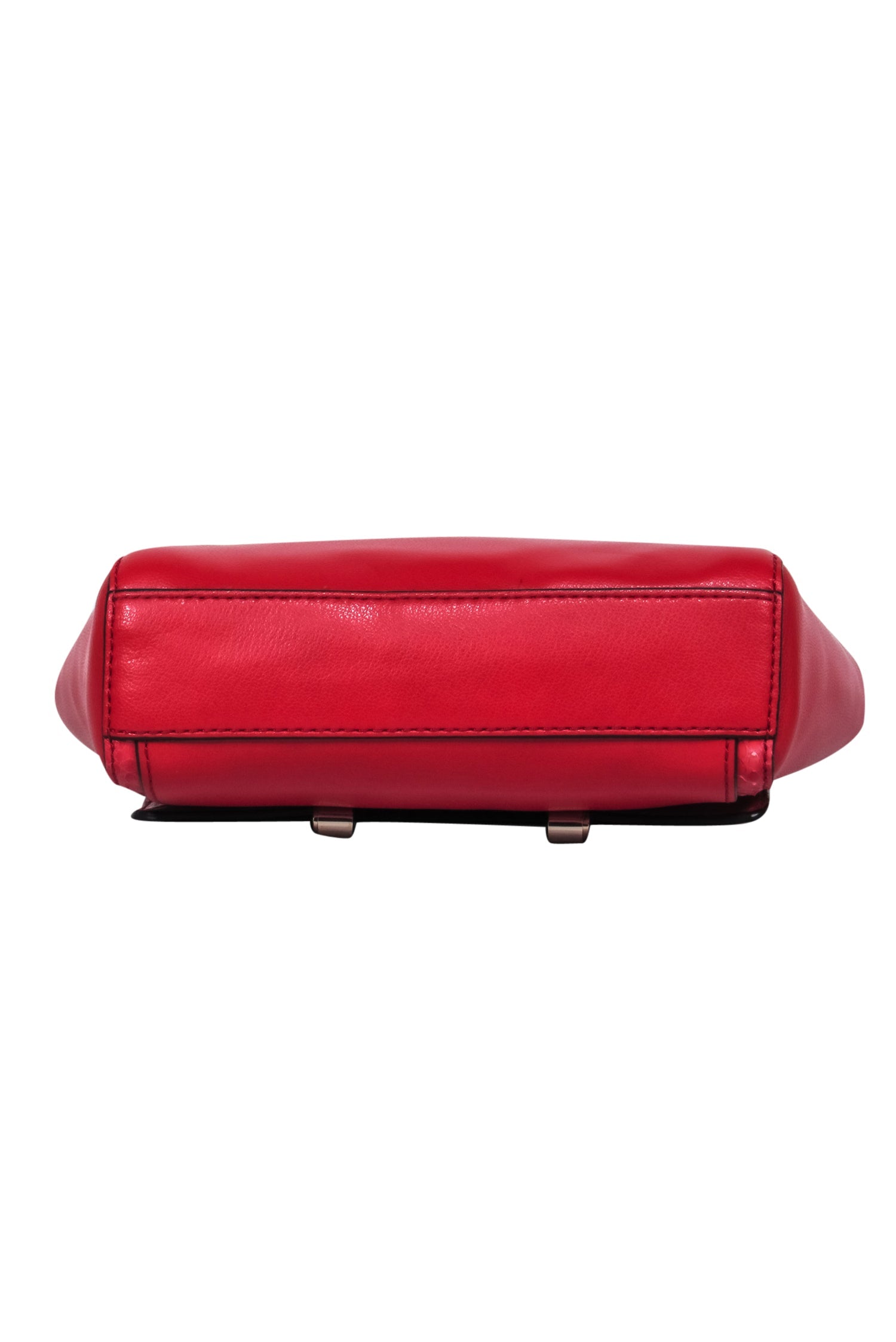 Diane von Furstenberg - Stunning Red Leather & Snakeskin Small Shoulder Bag with Chain Strap