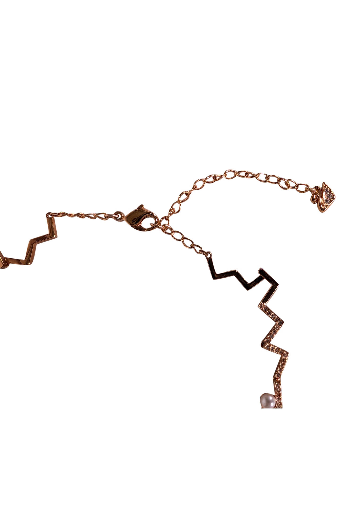 Swarovski Rose Gold, Crystal & Pearl Glam Necklace