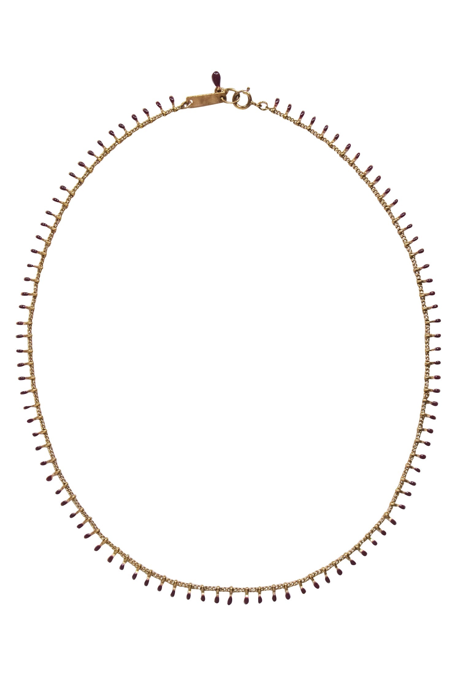 Isabel Marant's Stunning Gold Necklace with Plum Purple Accent