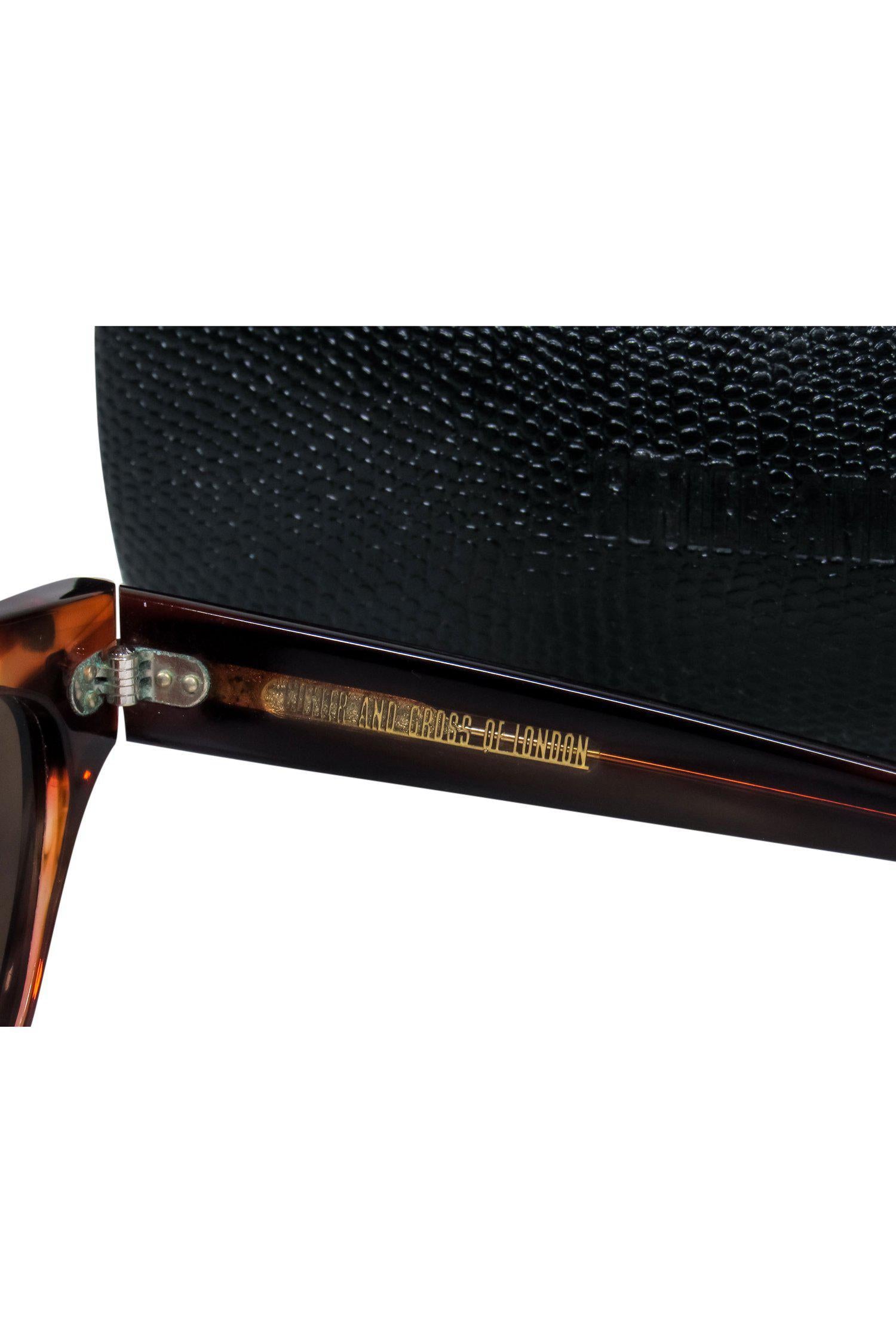 Cutler and Gross - Stunning Brown Marbled Cat Eye Sunglasses