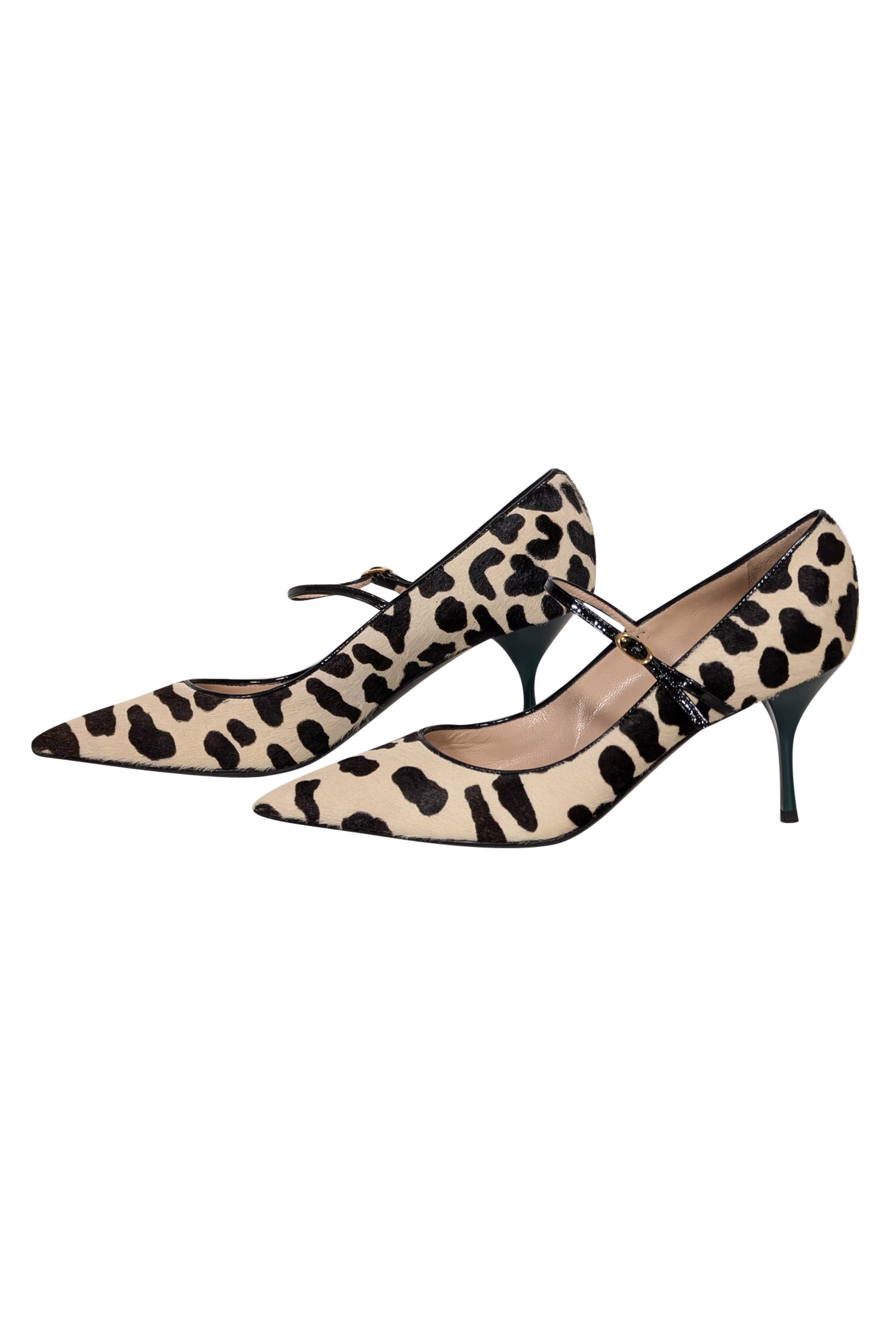 Giuseppe Zanotti - Stunning Beige & Brown Print Calf Hair Heels in Size 9