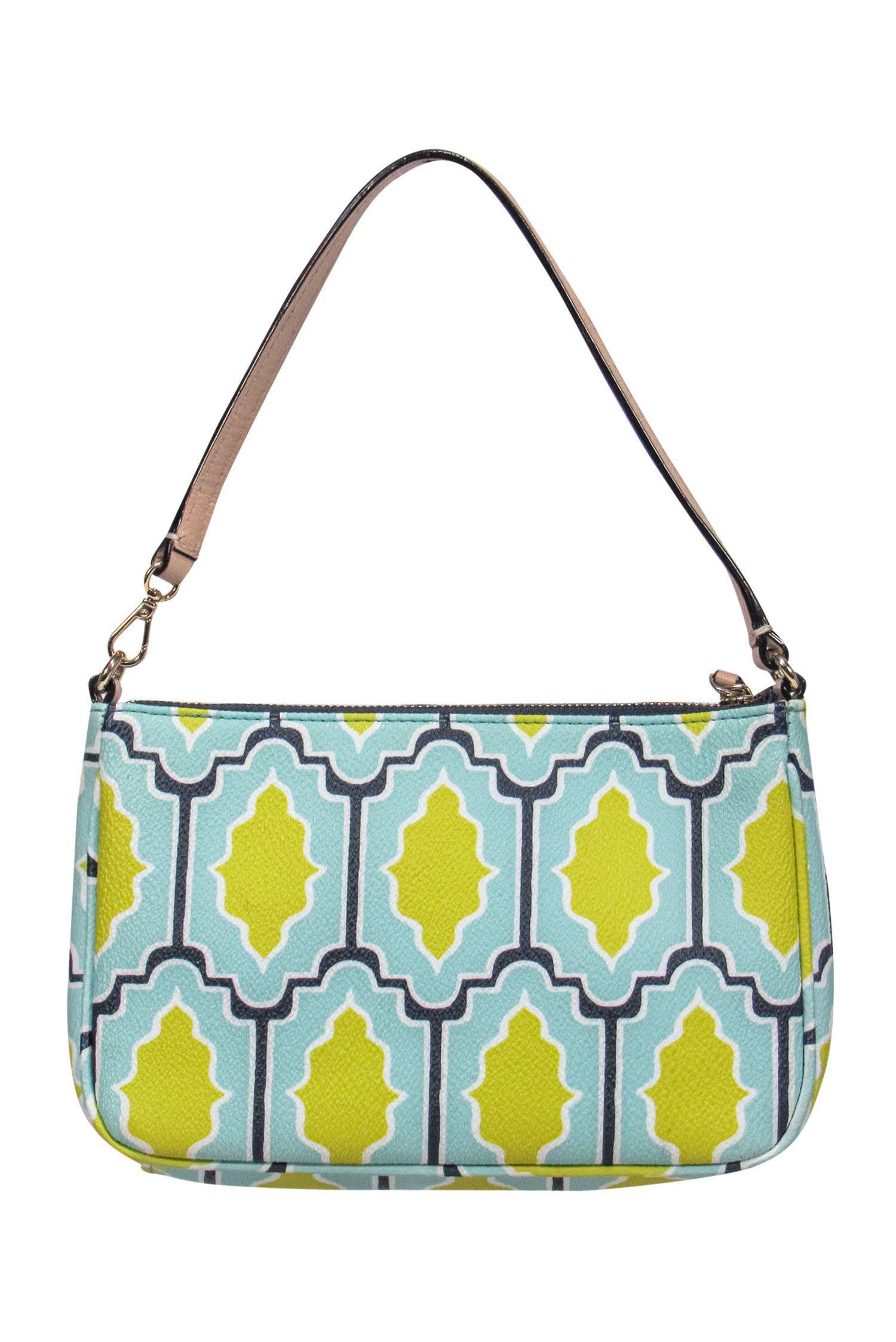 Kate Spade Blue Patterned Grained Leather Mini Bag - A Chic Y2K Essential