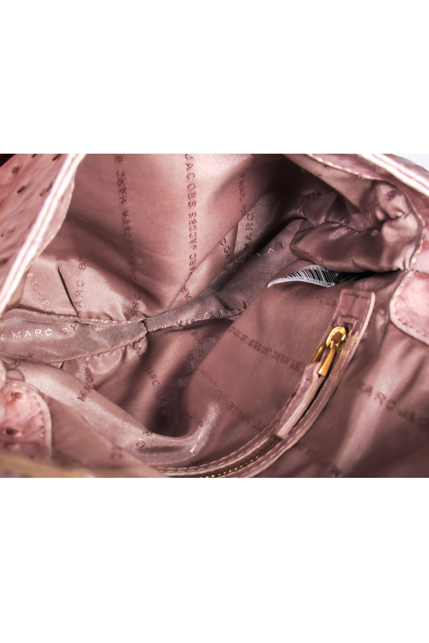Marc by Marc Jacobs - Enchanting Pink Faux Ostrich Embossed Leather Satchel