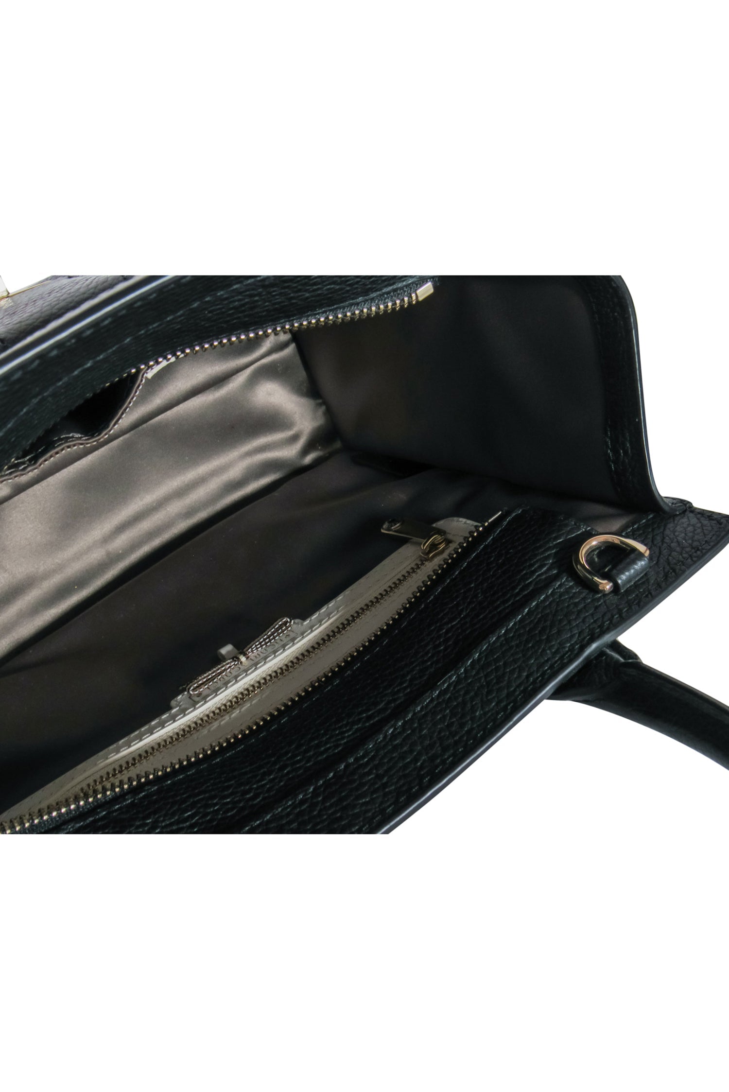 Henri Bendel - Stunning Black Square Pebbled Leather Satchel Handbag