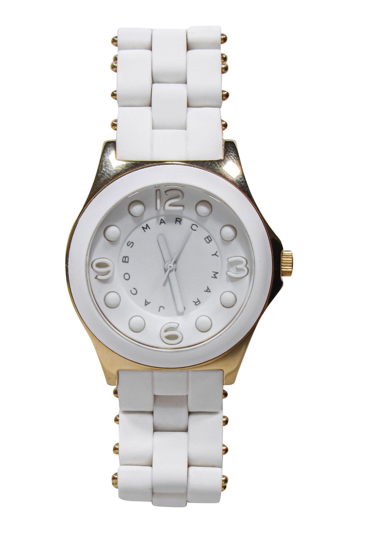 Marc by Marc Jacobs - Stunning White Rubber Coated Link Watch