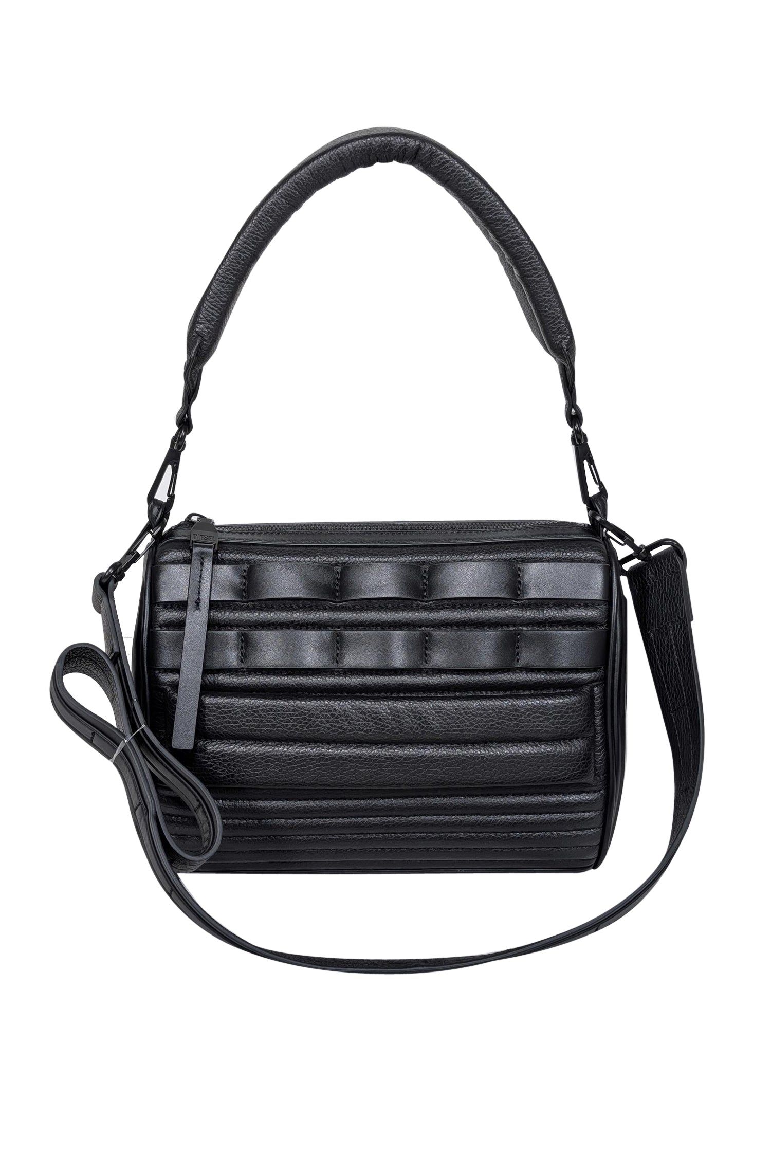 Diesel Black Leather Puffy Shoulder Bag - The 'Odd' Must-Have
