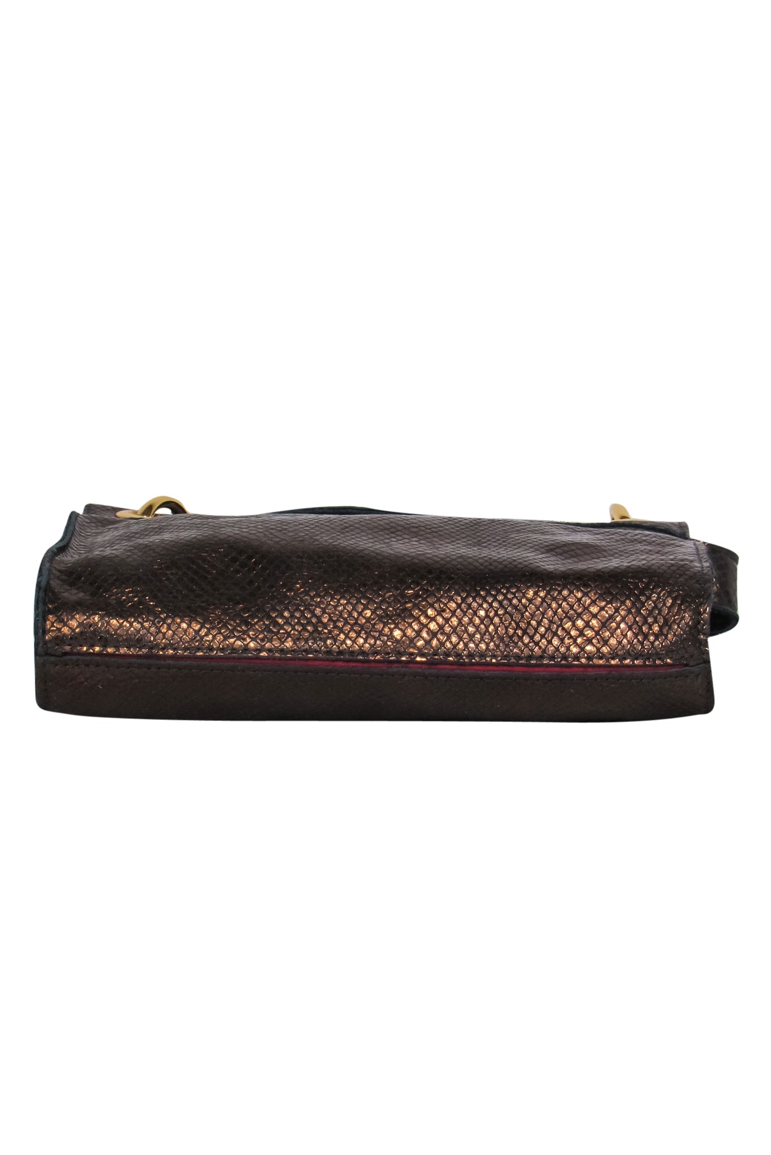 Hammitt - Stunning Studded Metallic Reptile Leather Crossbody Bag