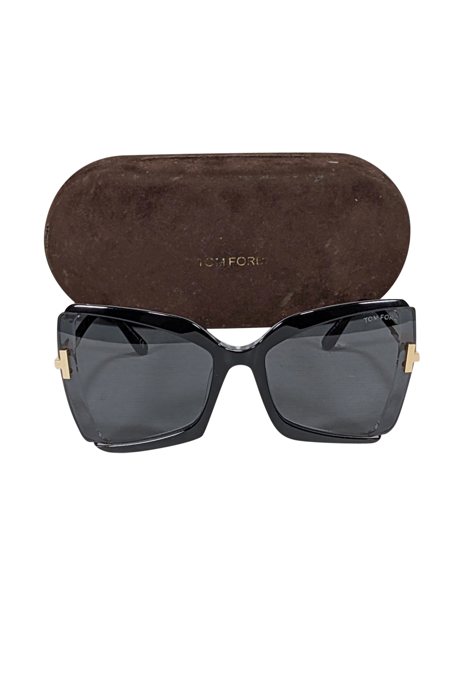 Tom Ford Jacquetta Black & Gold Glam Sunglasses