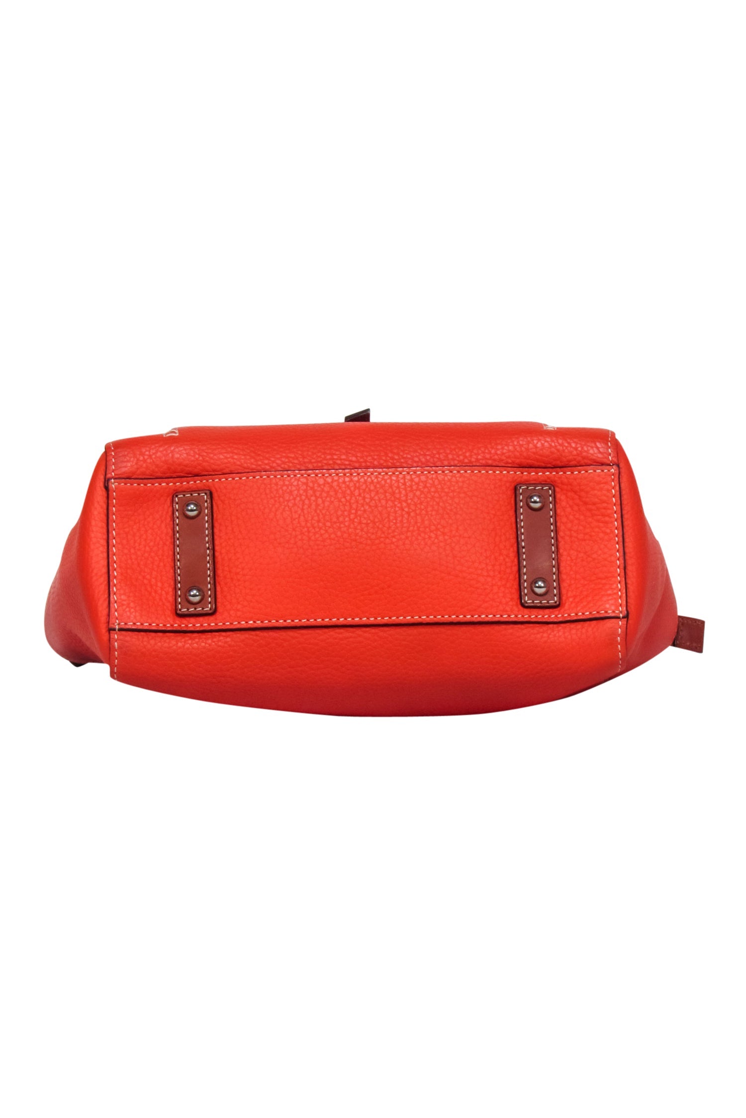 Dooney & Bourke - Stunning Orange Pebbled Leather Shoulder Bag