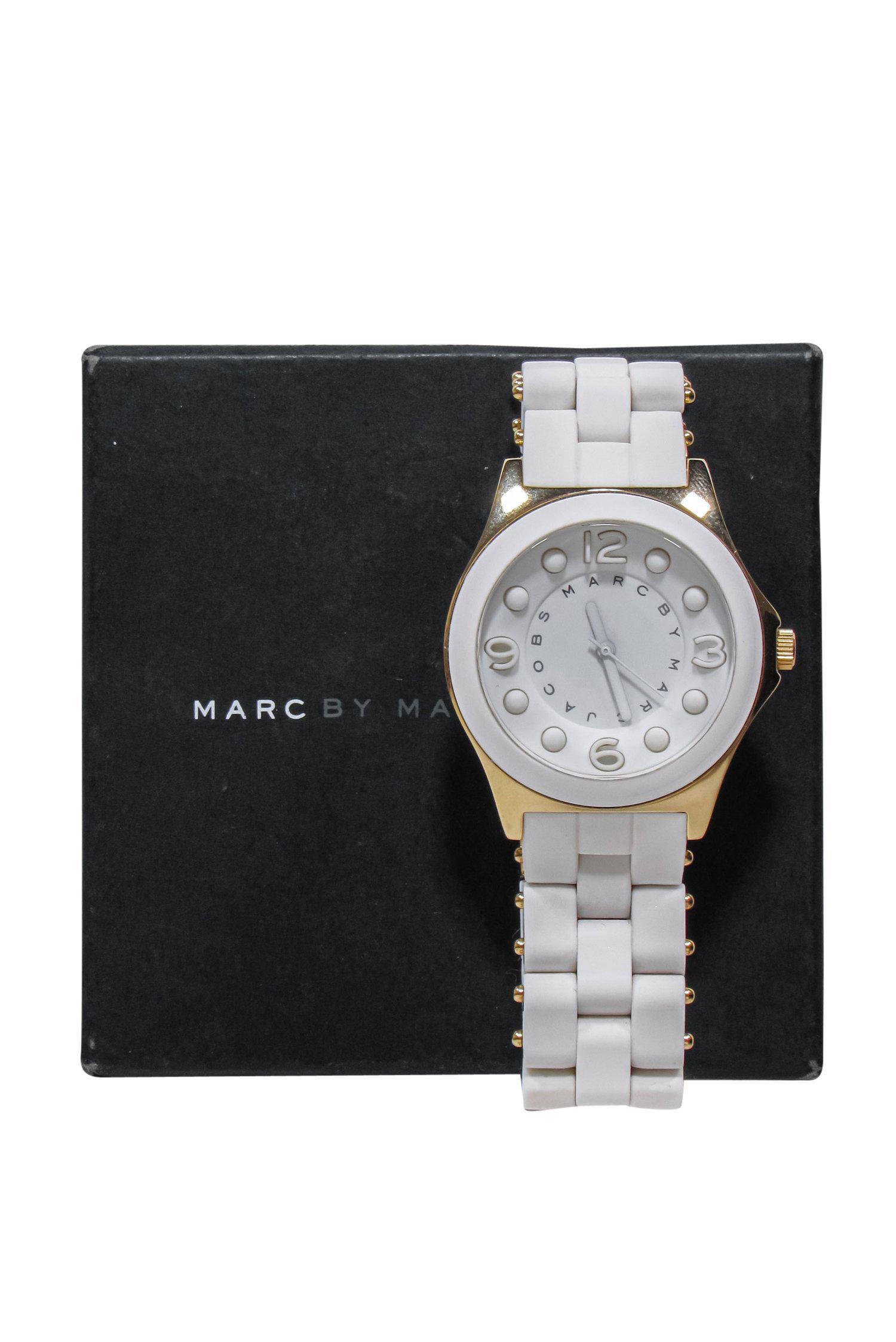 Marc by Marc Jacobs - Stunning White Rubber Coated Link Watch