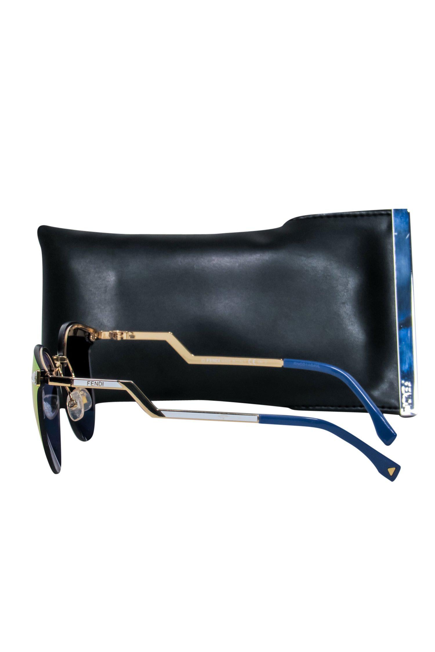 Fendi Gold Reflective Wayfarer Sunglasses: A Glamorous Must-Have