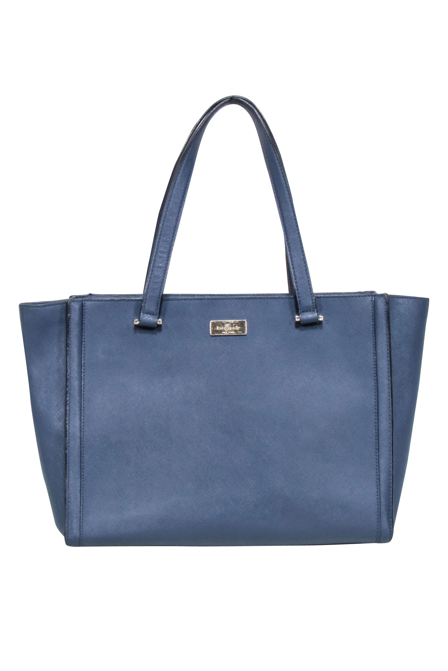 Kate Spade Navy Saffiano Leather Tote - The Ultimate Office Companion