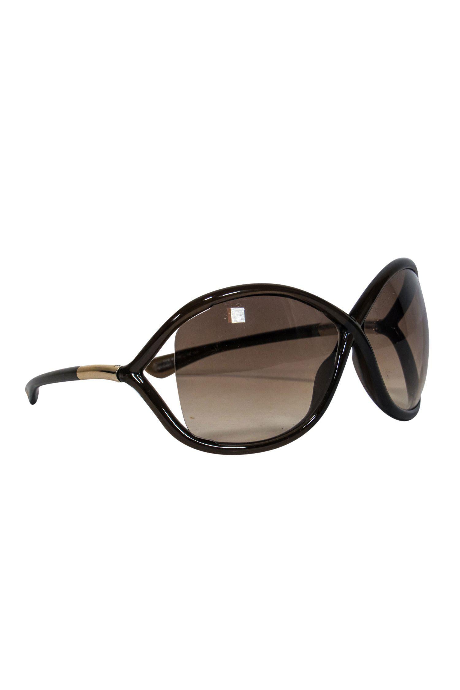 Tom Ford Jennifer Brown Oval Sunglasses - Stylish Sunwear