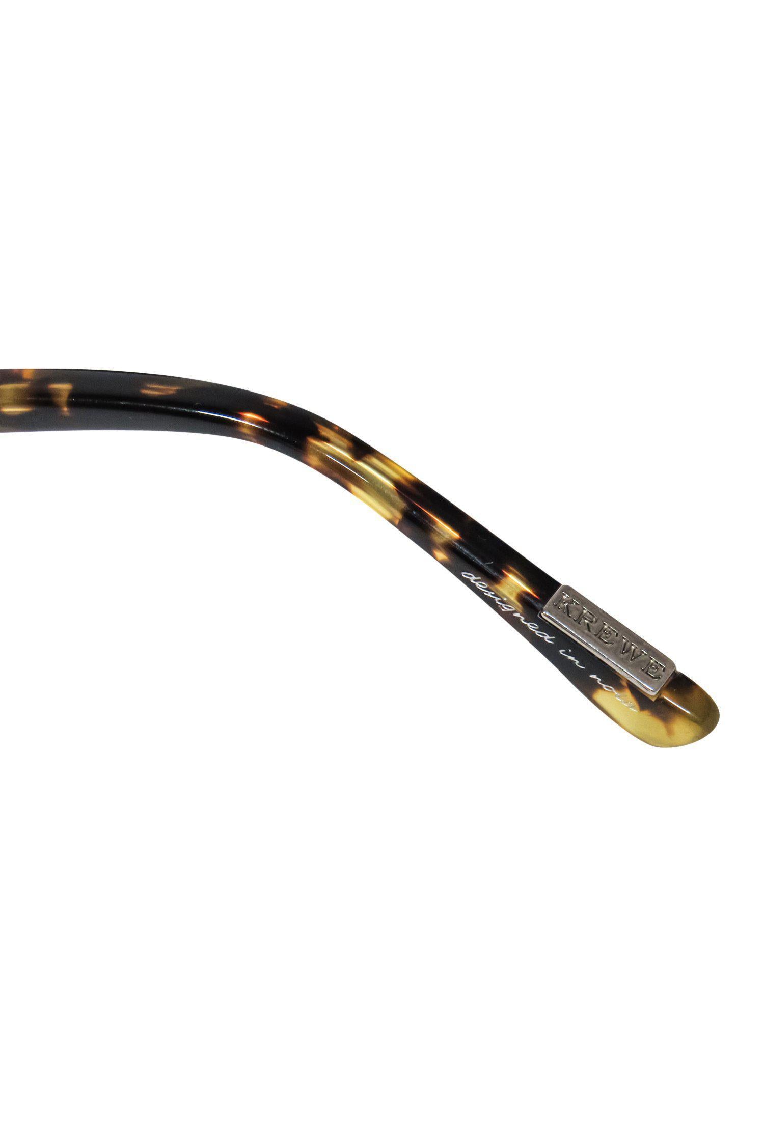 Krewe's Stunning Tortoise Shell Wayfarer Sunglasses with Holographic Lenses
