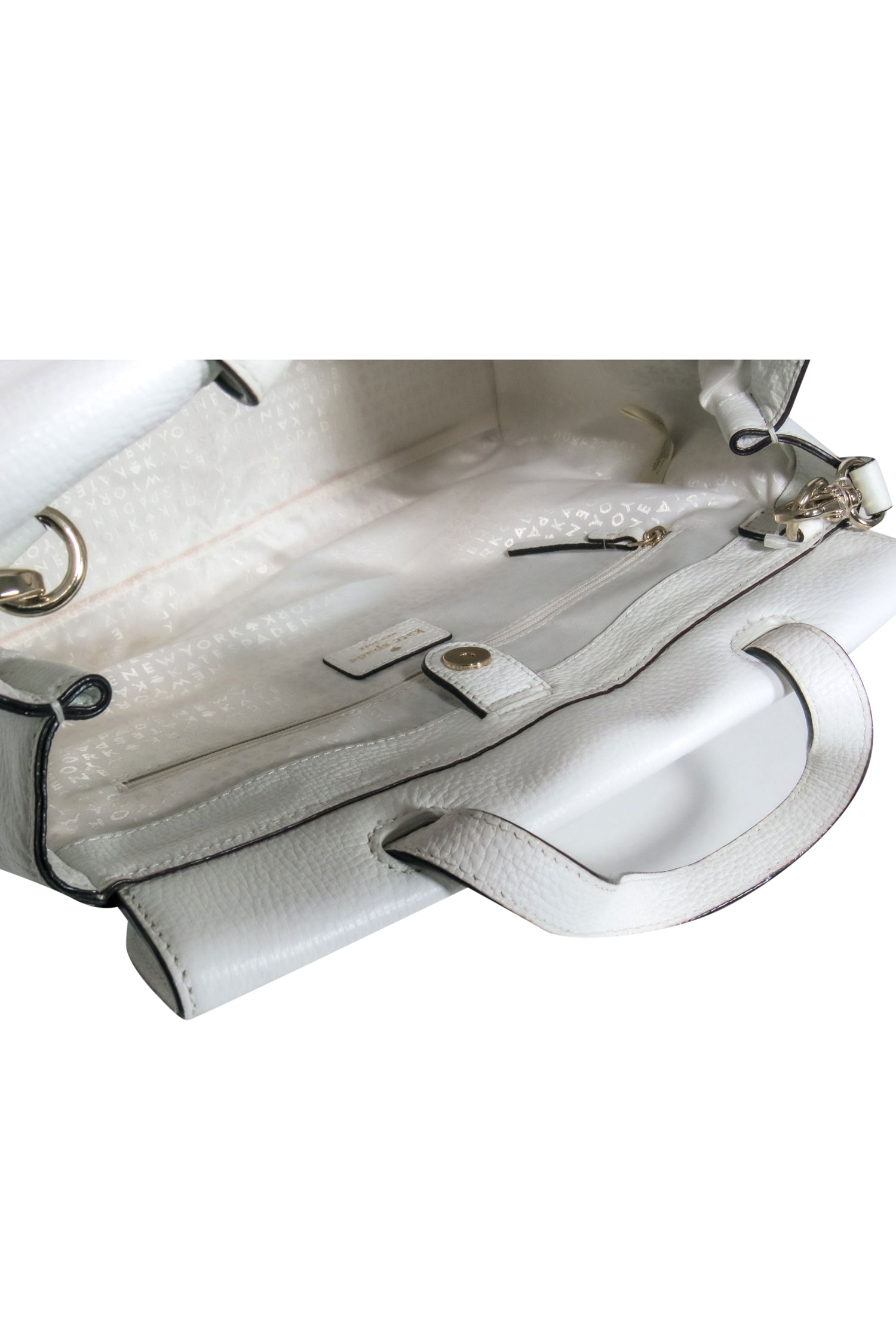 Kate Spade White Pebbled Leather Convertible Satchel: A Chic & Elegant Essential