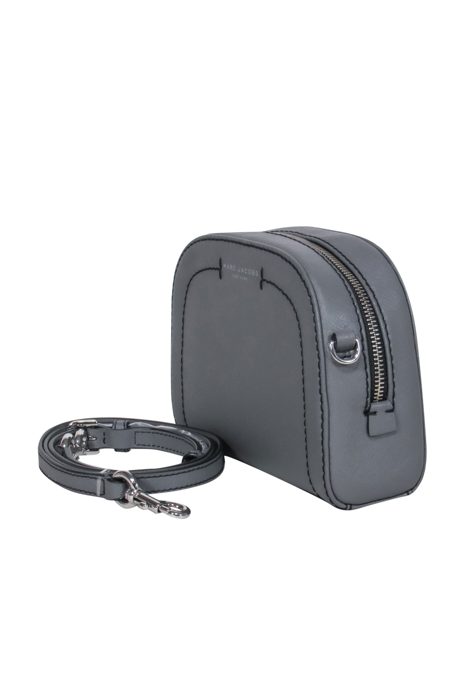 Marc Jacobs Gray Textured Leather Crossbody: A Fashion Must-Have