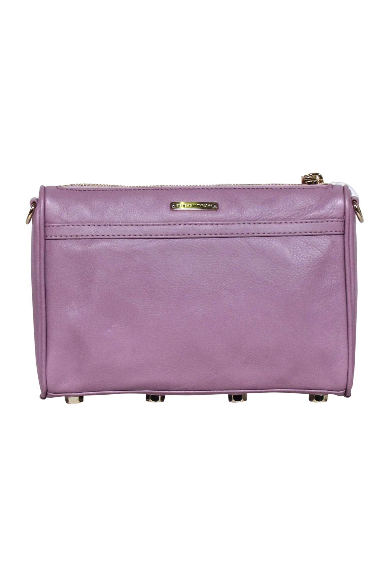 Rebecca Minkoff Lavender Leather Crossbody: Chic with Lobster Claw Clasp