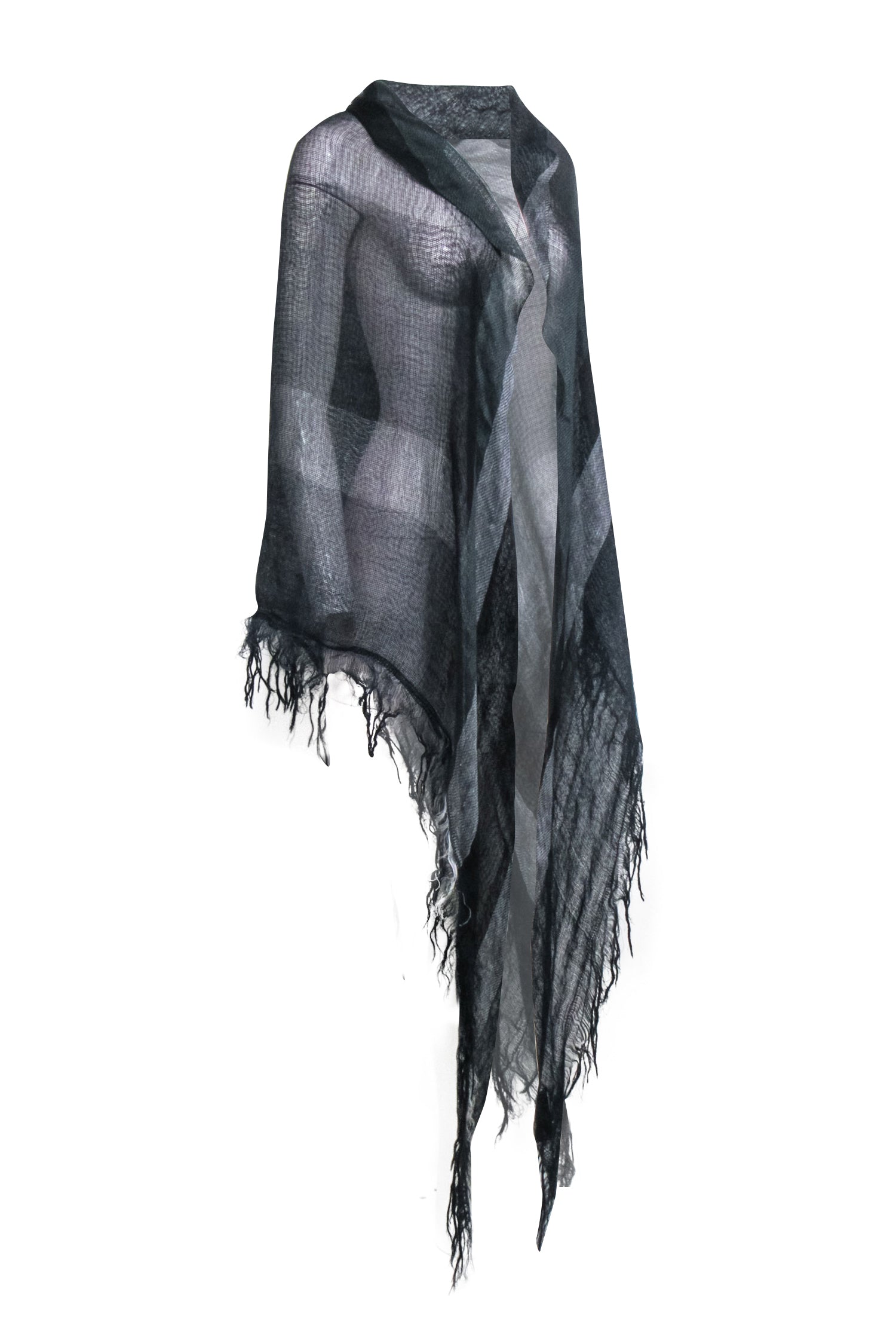 Missoni - Chic Black & Grey Plaid Shawl Scarf