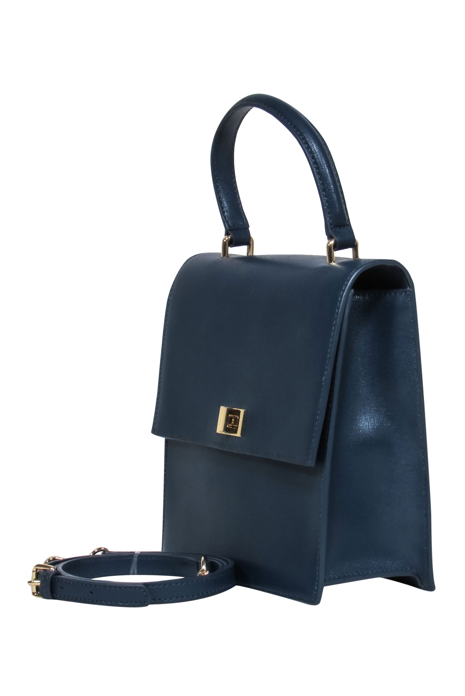 Neely & Chloe - Stunning Blue Square Mini Lady Crossbody Purse