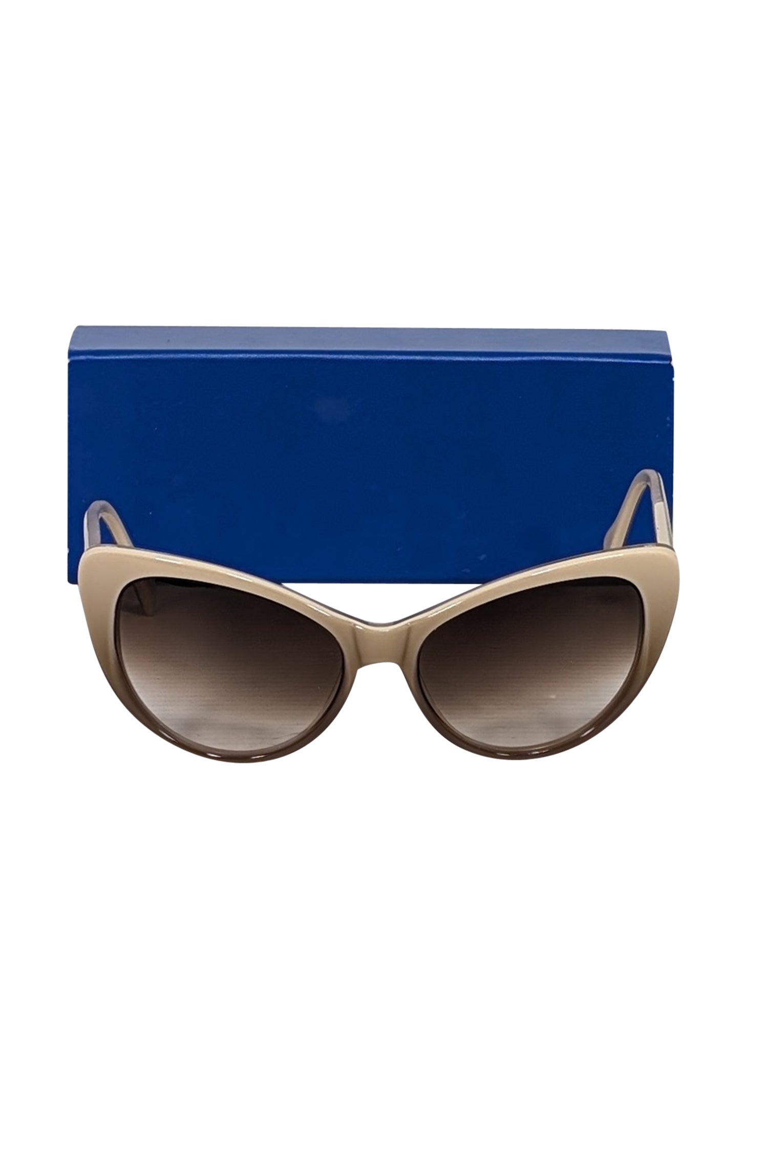 Morgenthal Frederics Beige Cat Eye Sunglasses - Exude Glamour!