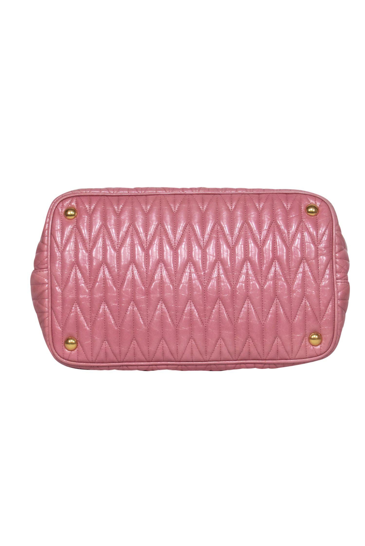 Miu Miu Pink Quilted Convertible Satchel - The Ultimate Barbie-Inspired Accessory