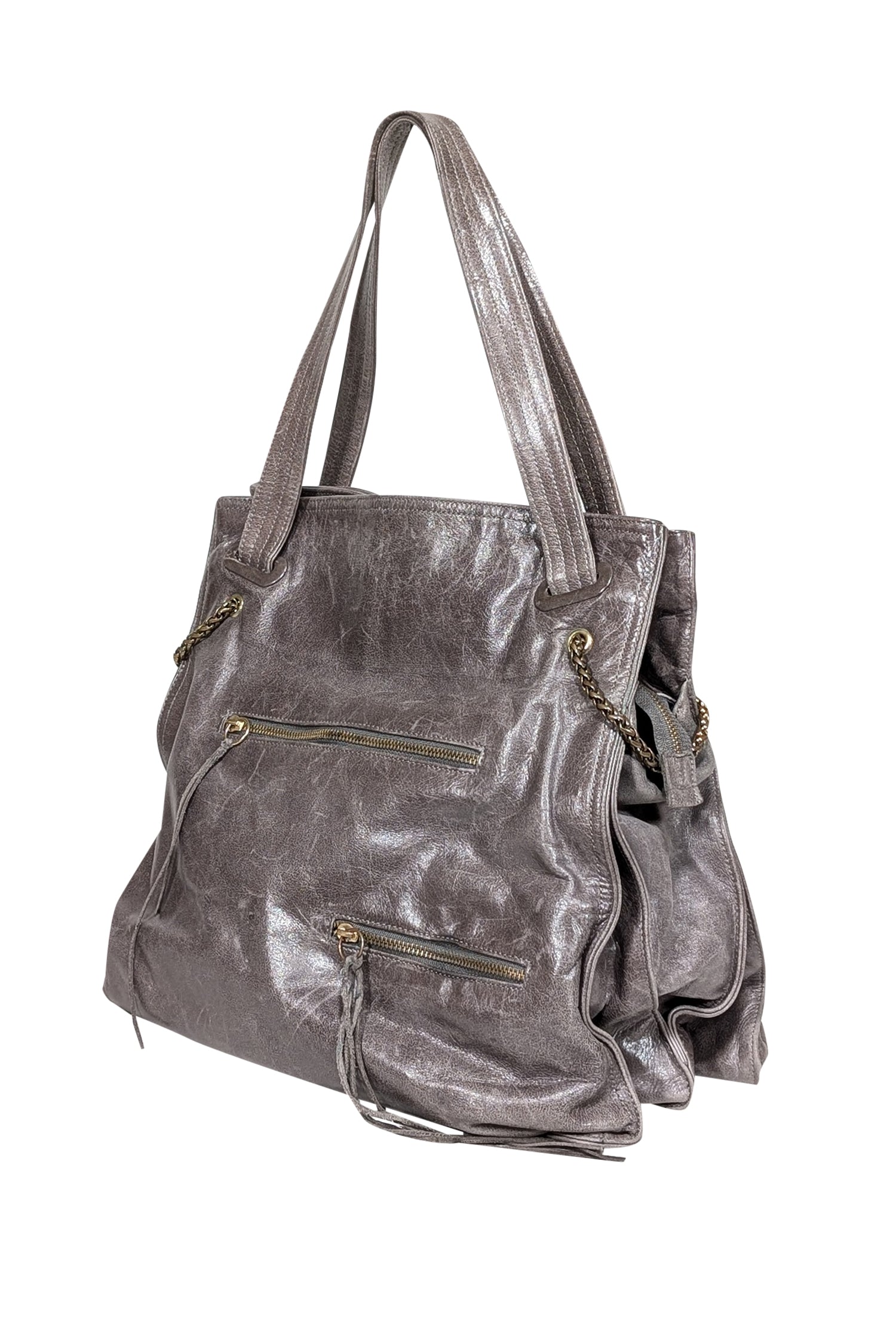 Foley & Corinna - Stunning Grey Distressed Large Shoulder Bag