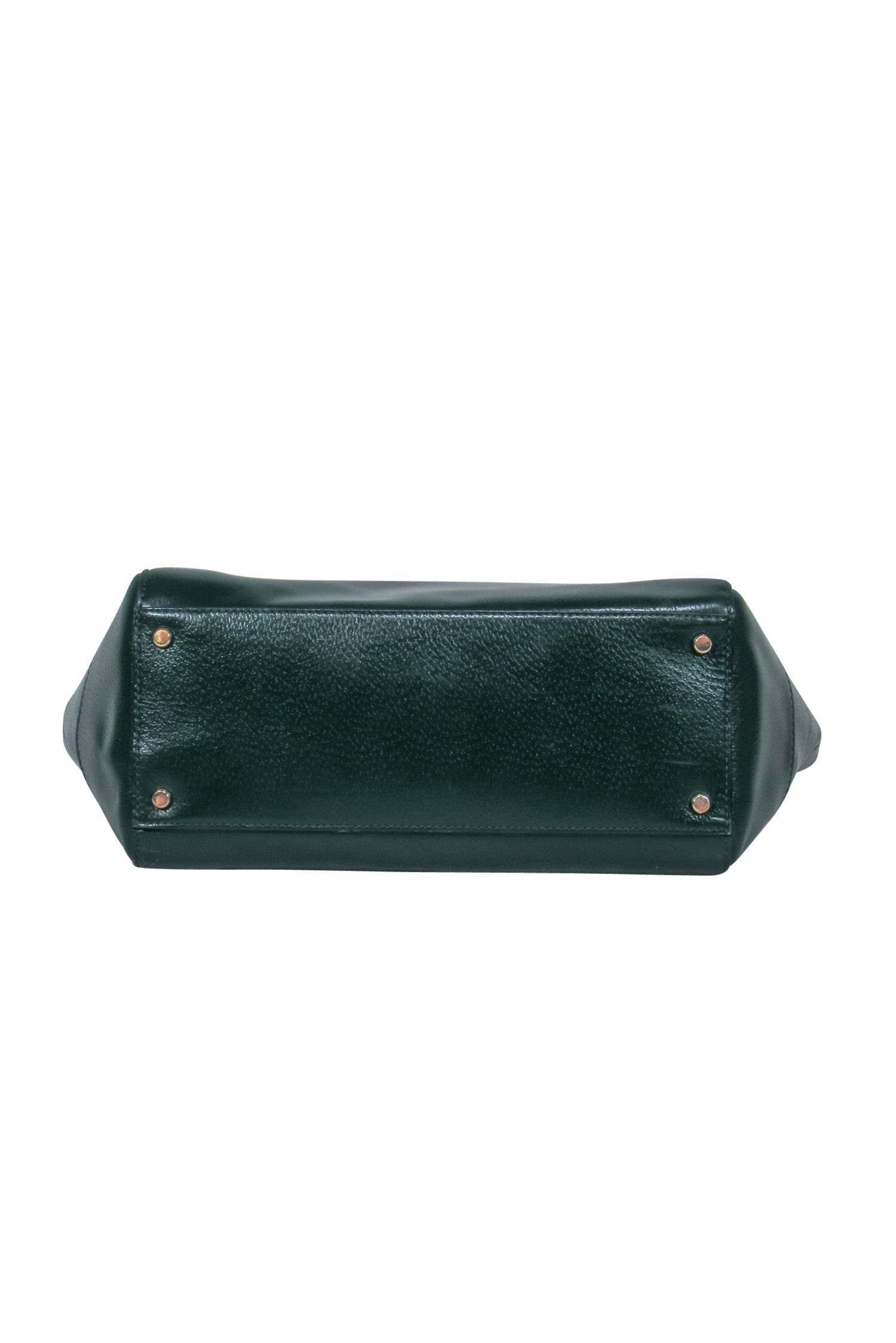 Kate Spade Emerald Green Shiny Leather Zippered Tote - A Fashion Statement